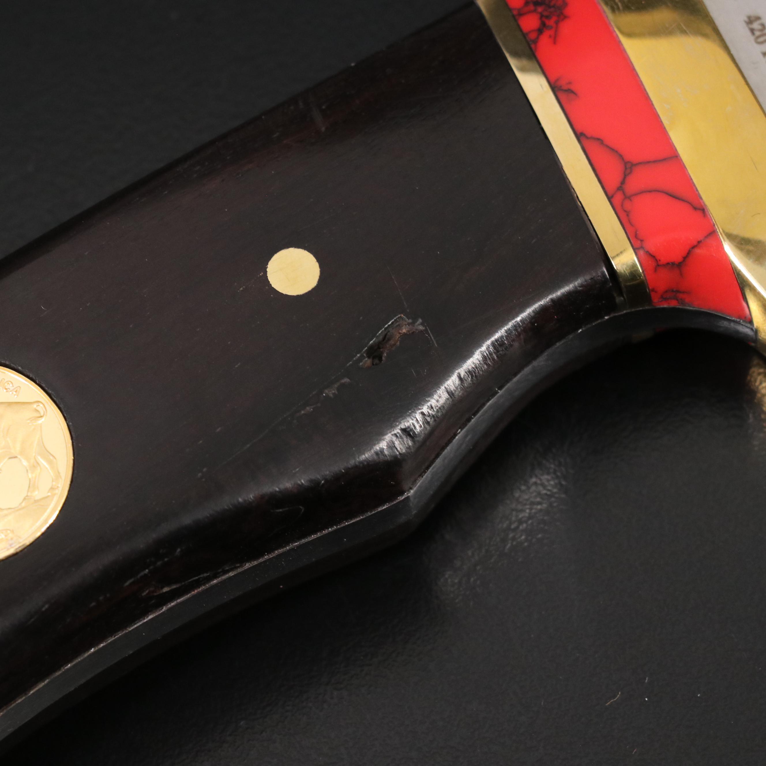 American West Gold and Silver Bowie Knife by American Mint