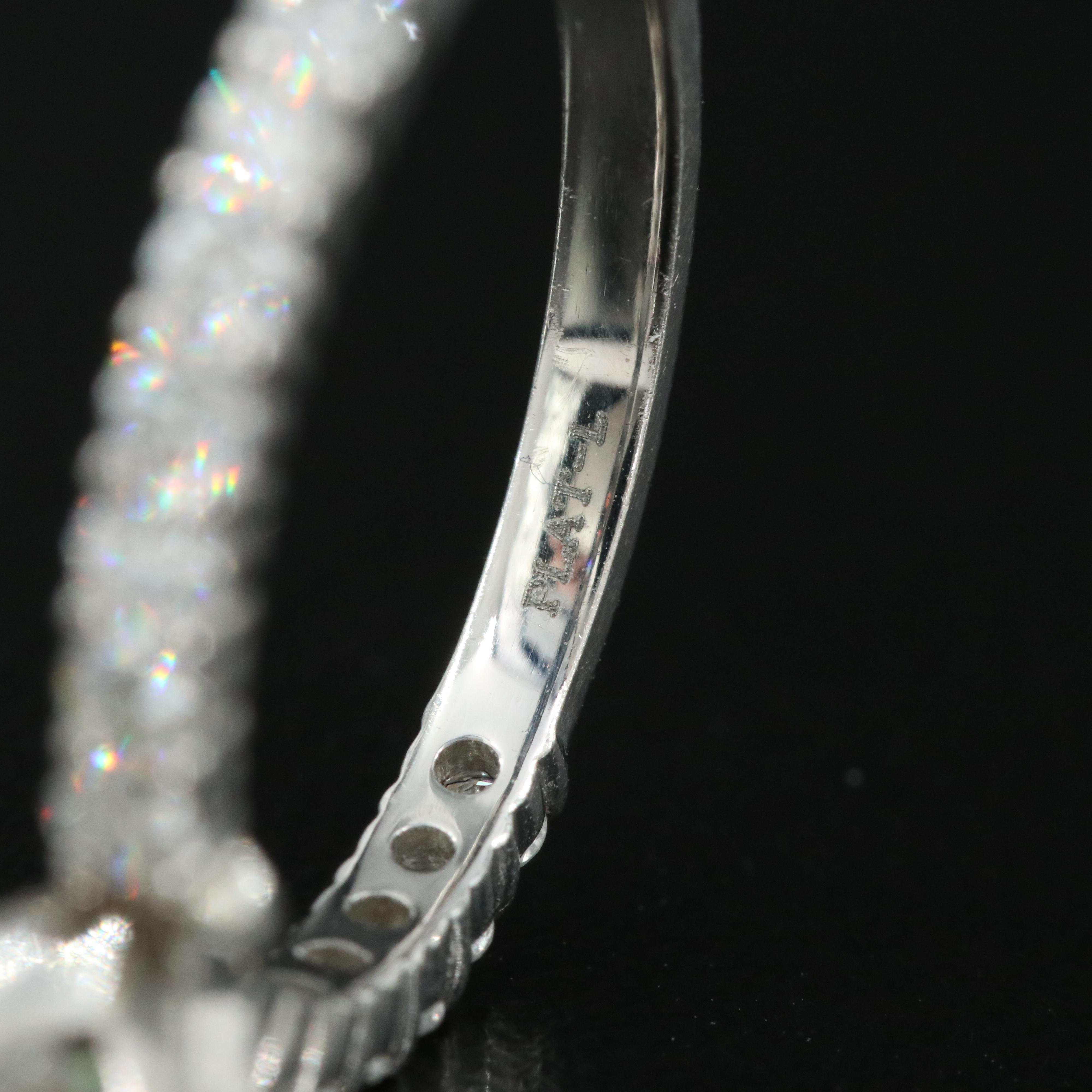 Platinum Strontium Titanate and Diamond Ring