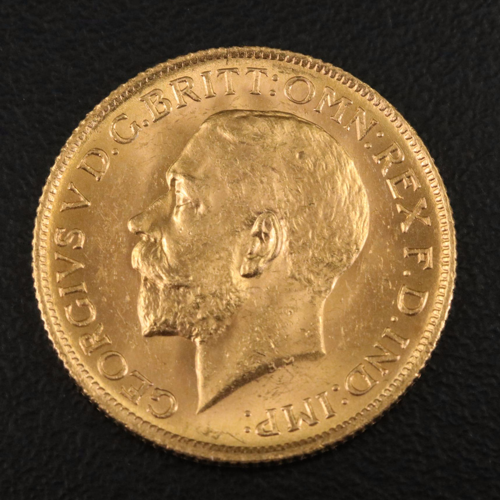 1911-S Australian Gold Sovereign Coin