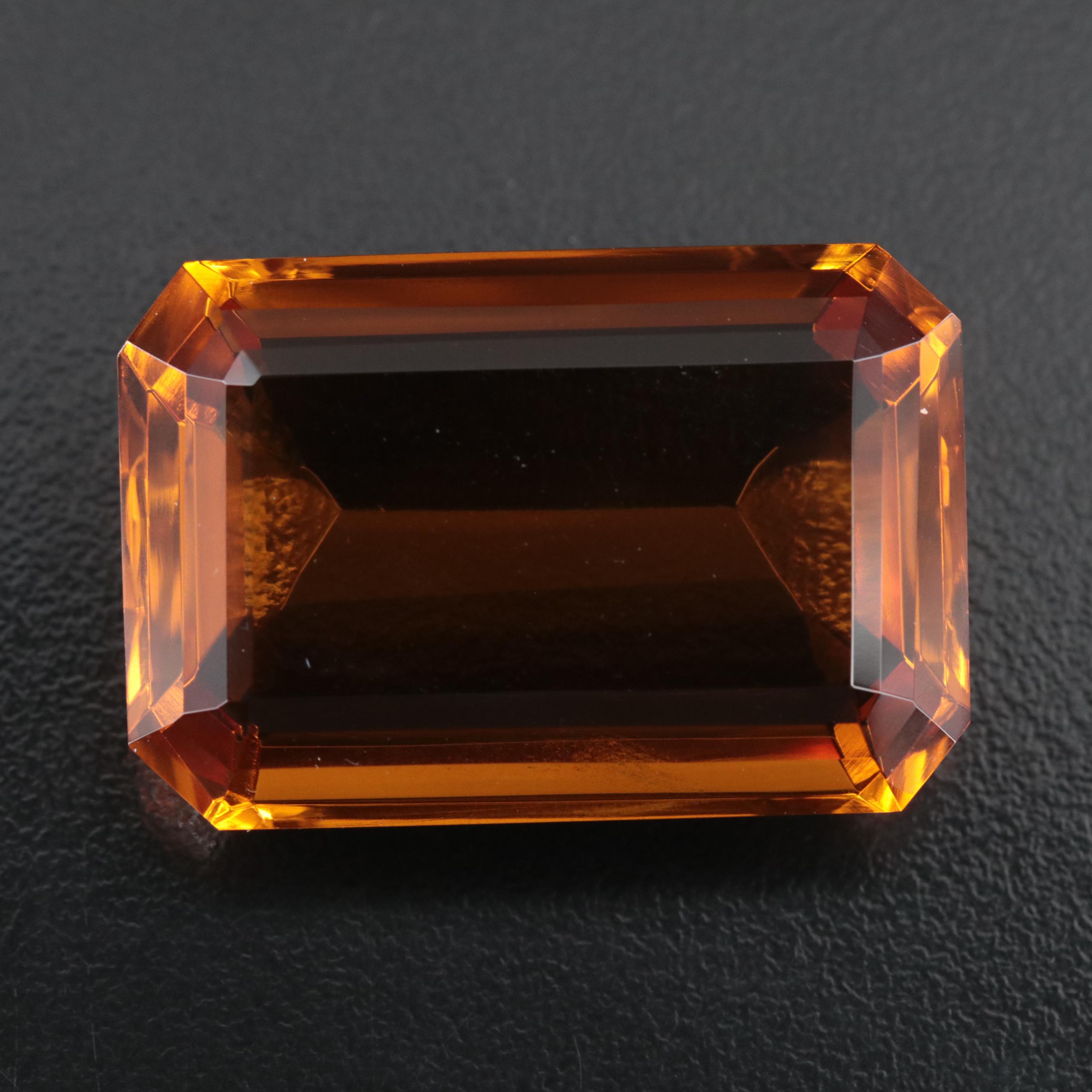 Loose 83.49 CT Lab Grown Citrine