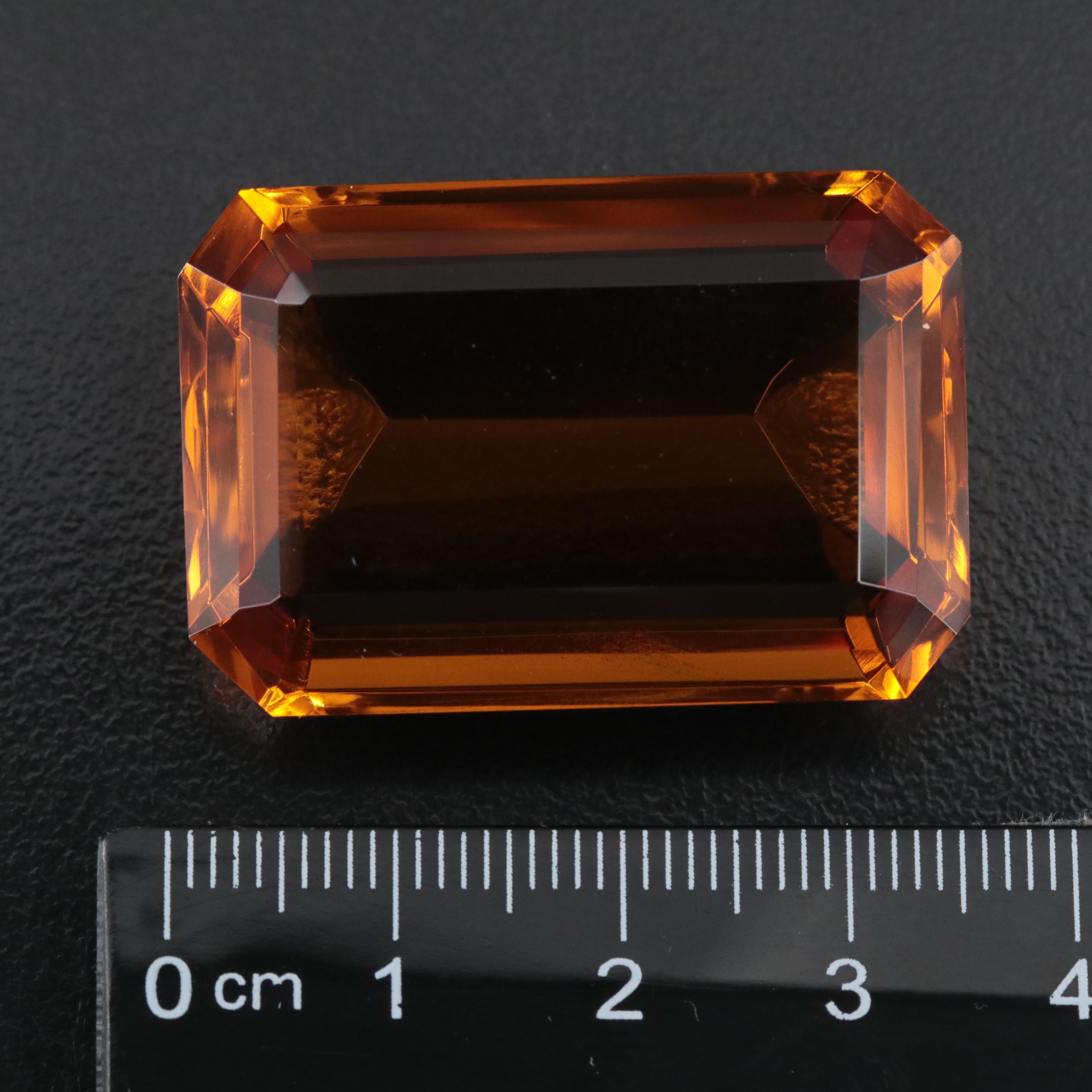 Loose 83.49 CT Lab Grown Citrine