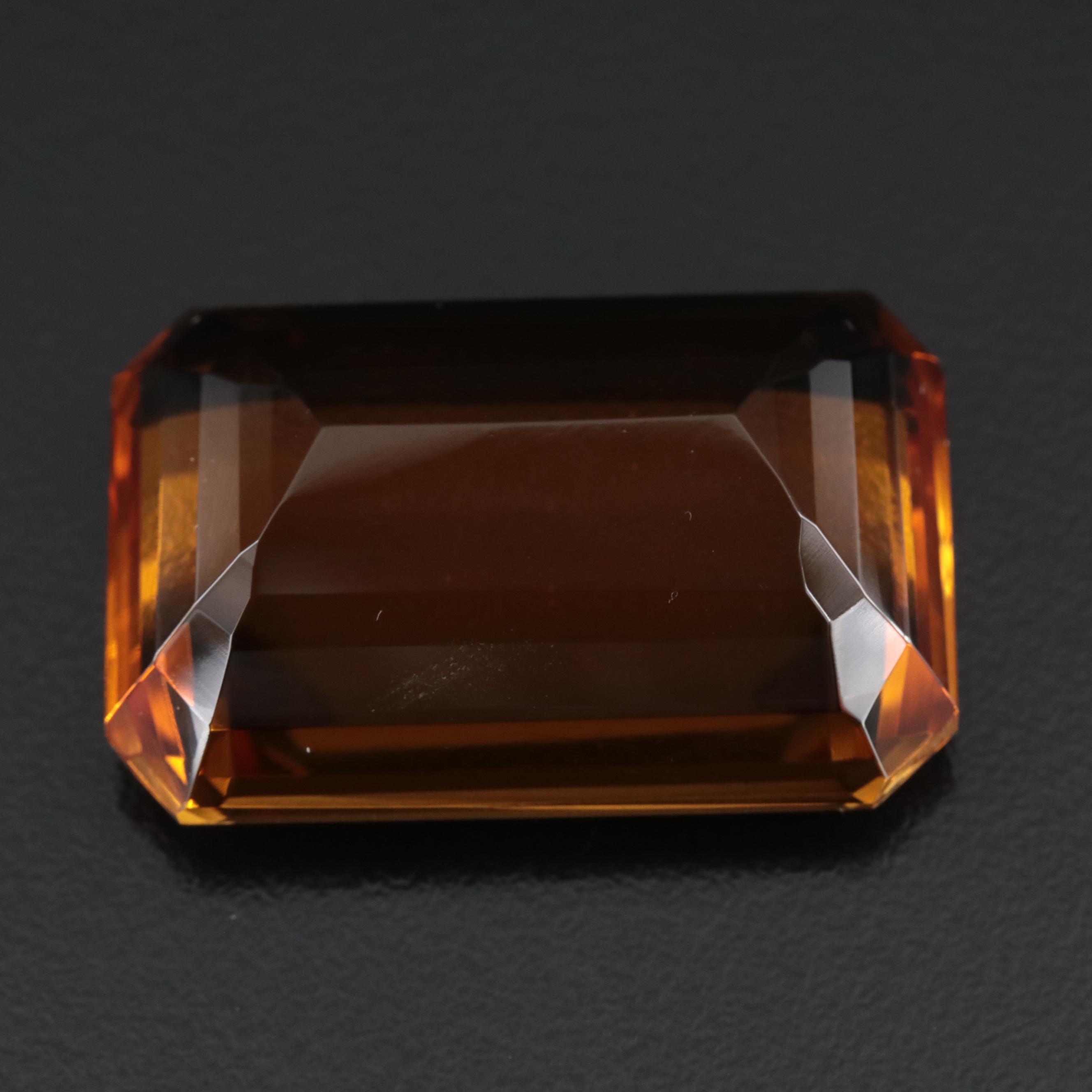 Loose 83.49 CT Lab Grown Citrine