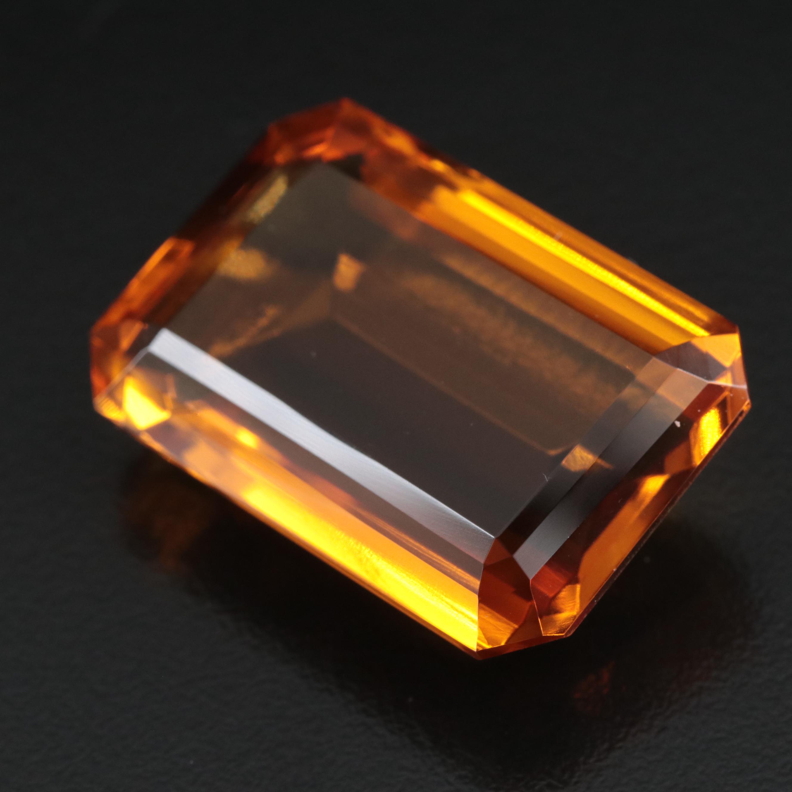 Loose 83.49 CT Lab Grown Citrine