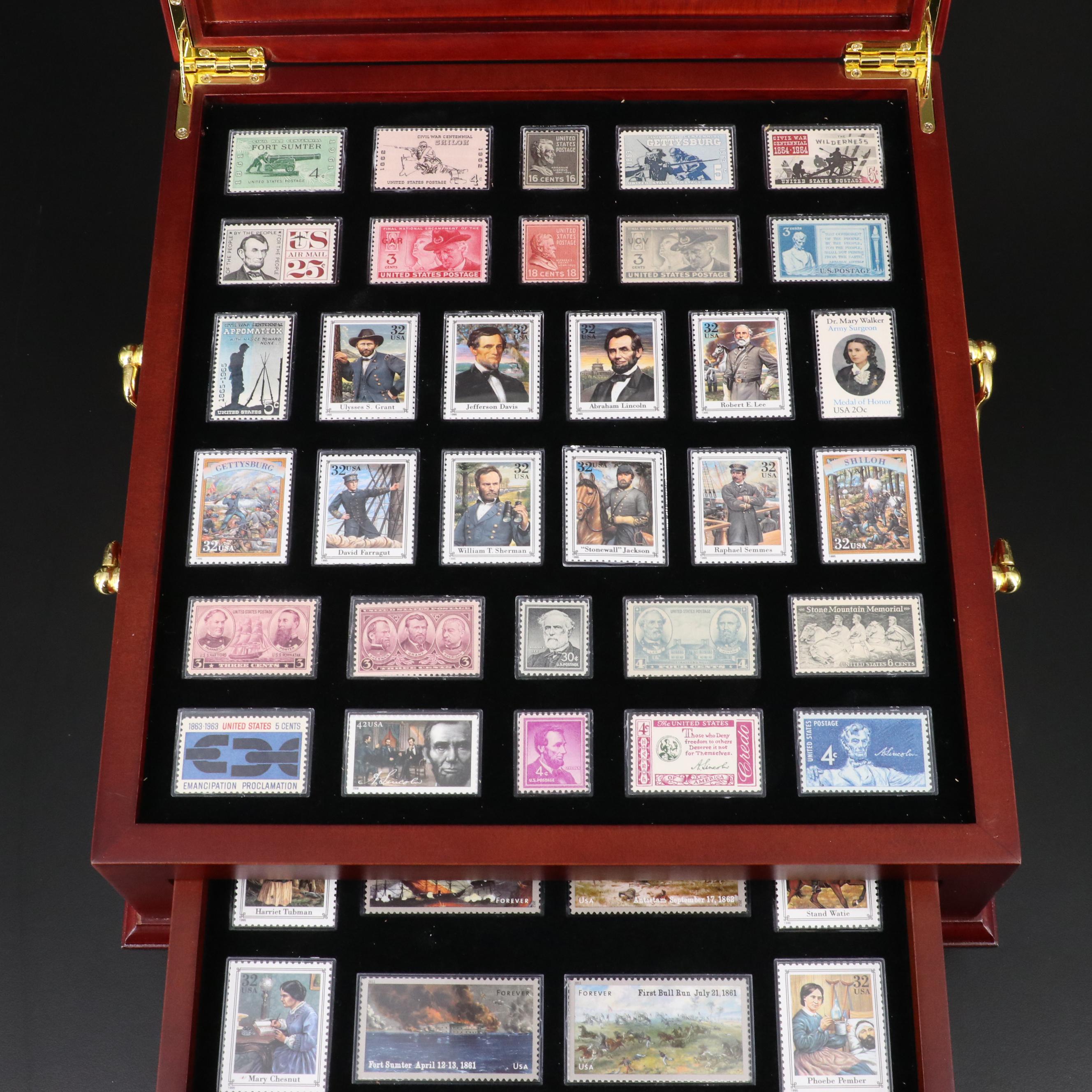 Collection of Mint U.S. Civil War Postage Stamps