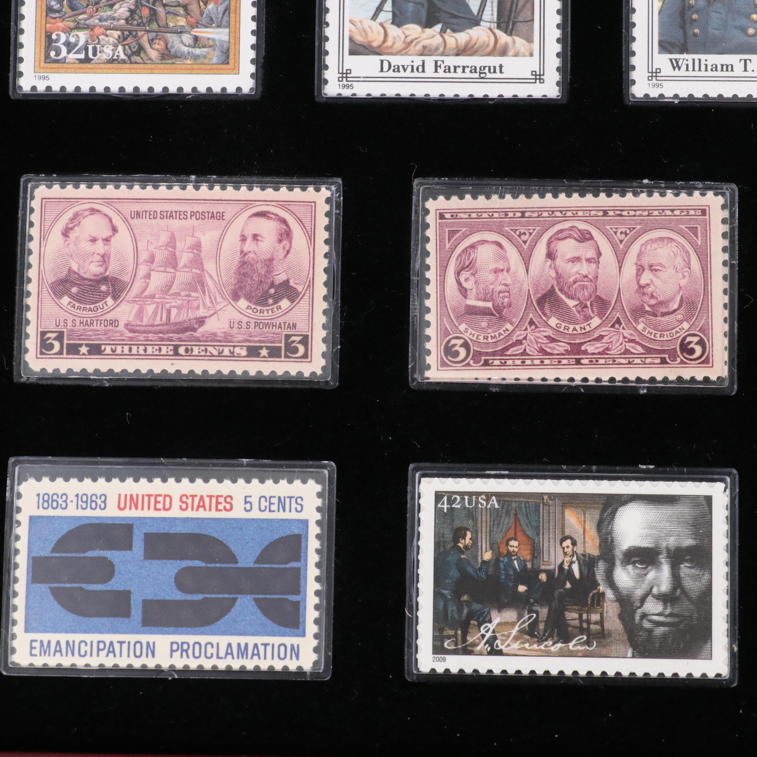 Collection of Mint U.S. Civil War Postage Stamps