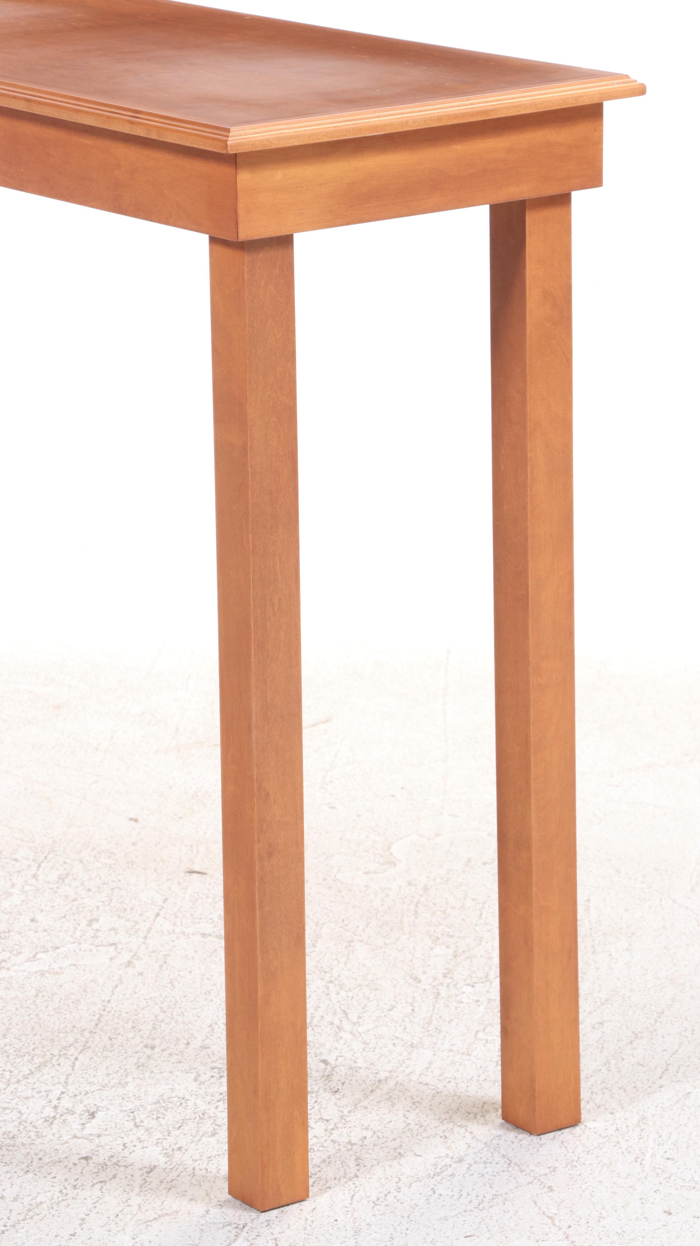 Large Maple Counter-Height Console Table