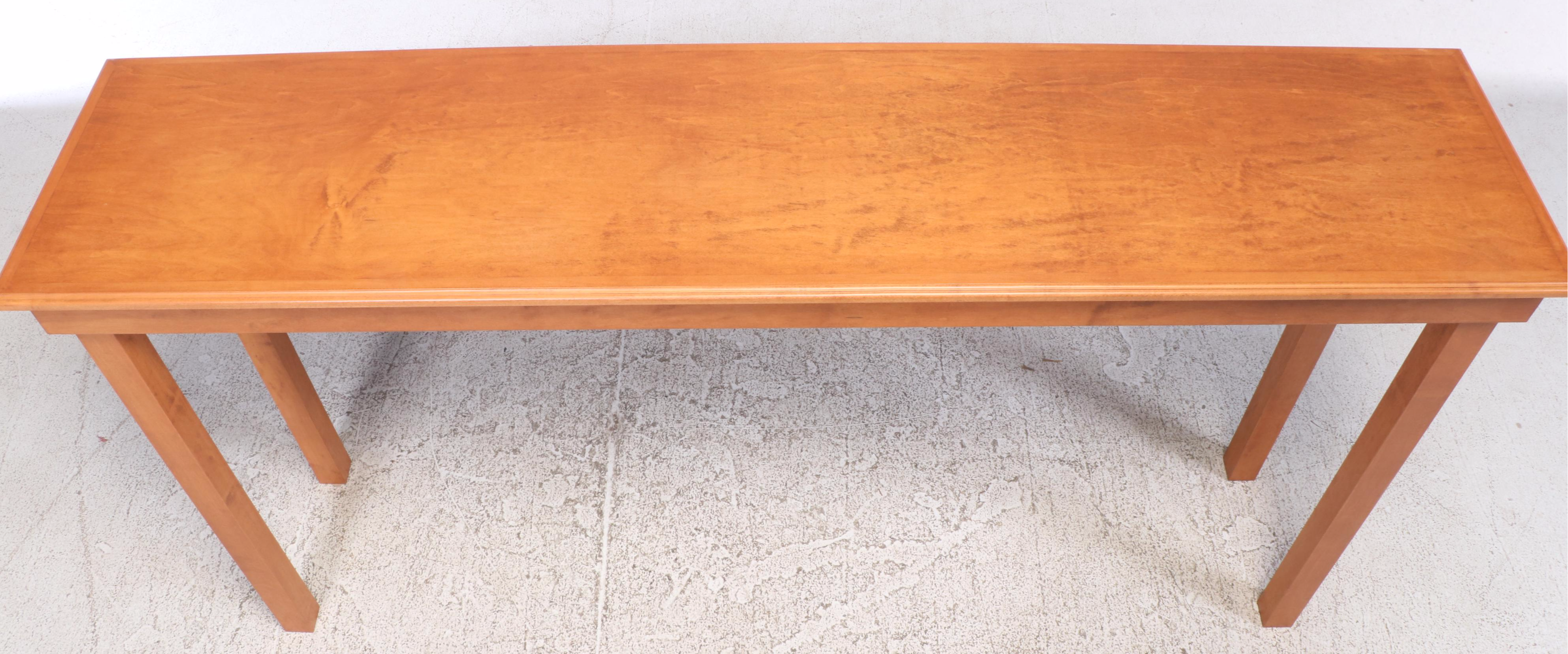 Large Maple Counter-Height Console Table