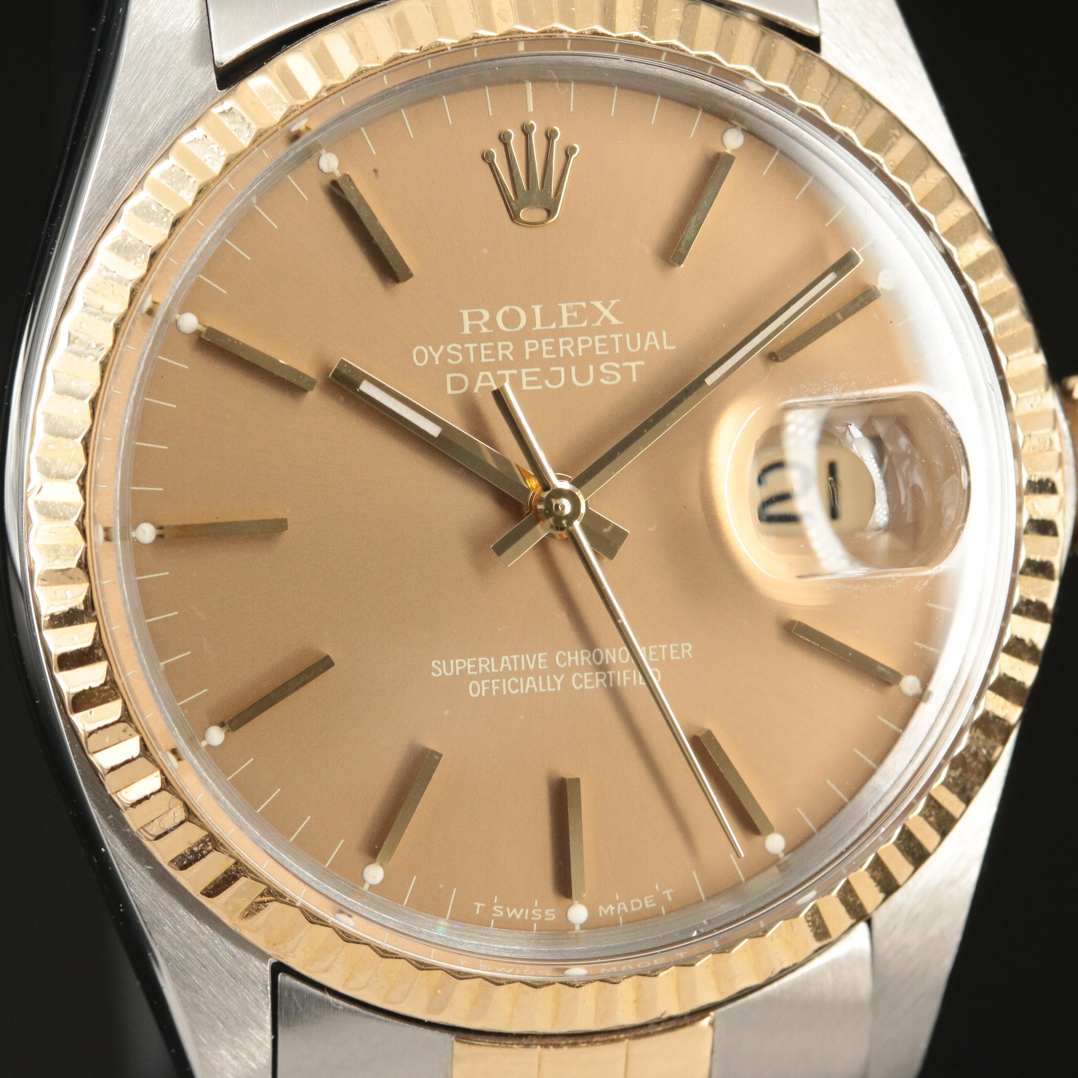 1986 Rolex Oyster Perpetual Two-Tone Datejust Watch