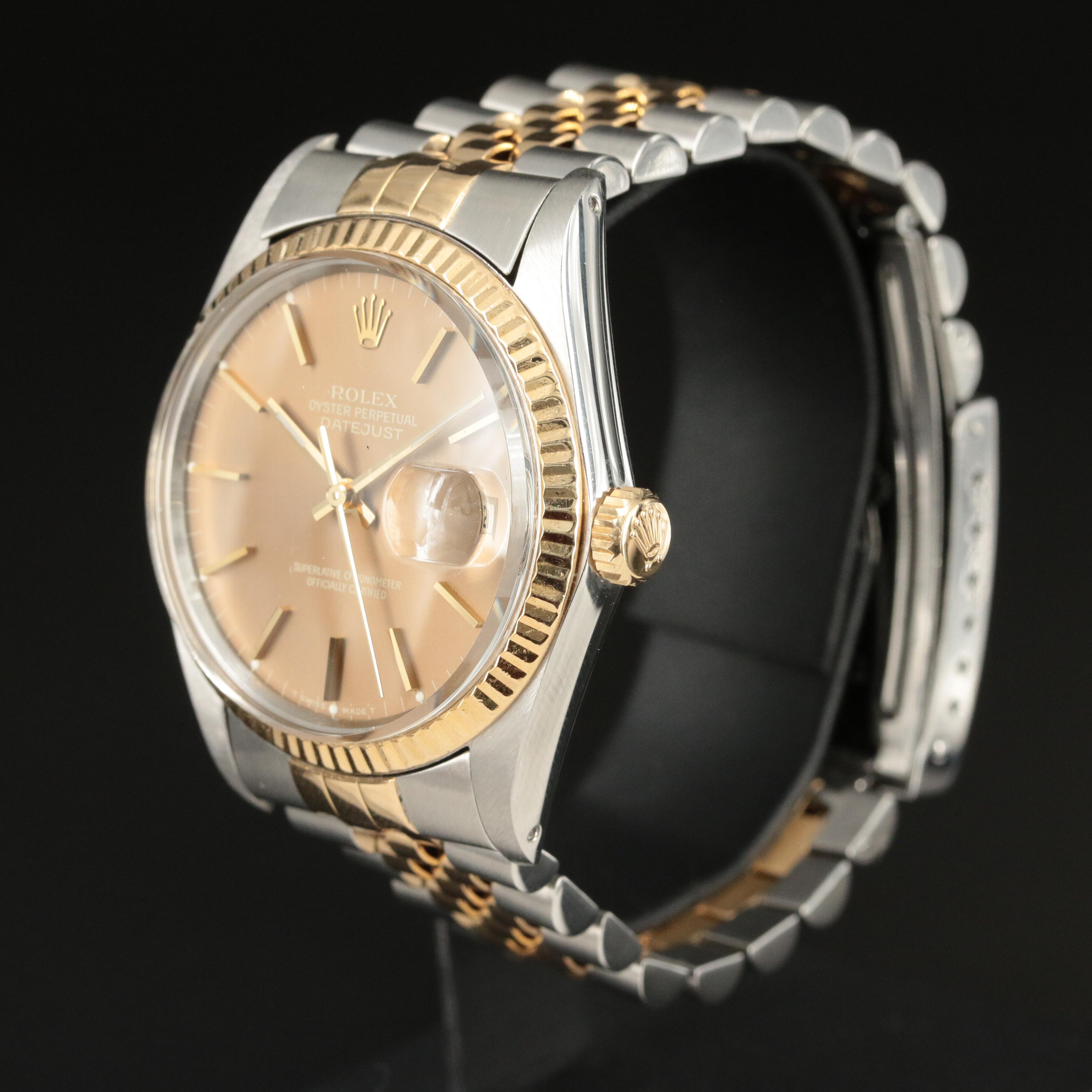 1986 Rolex Oyster Perpetual Two-Tone Datejust Watch