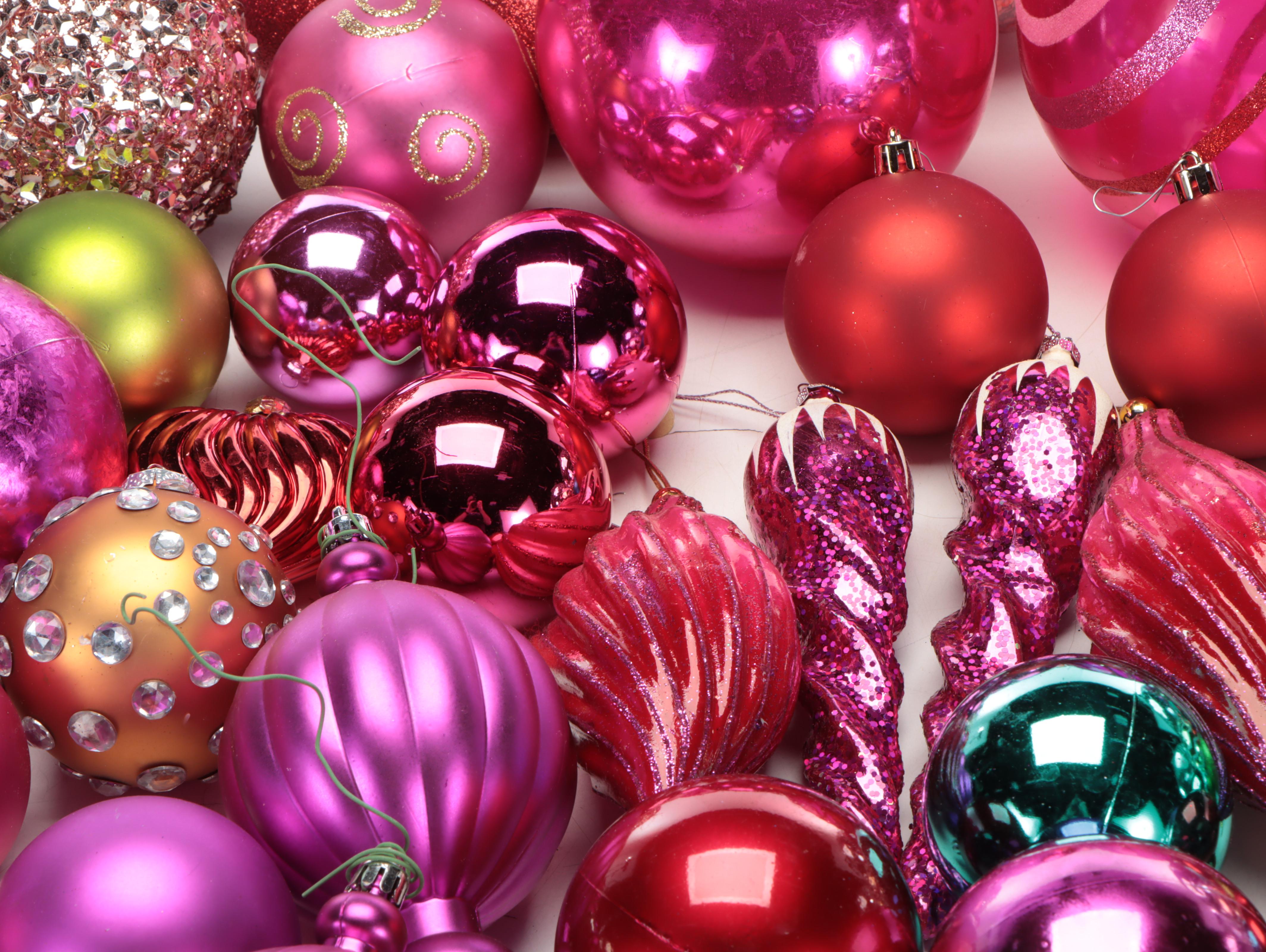 Reflective Mirrored Disco Balls with Bird Motif Silver Plate Ornaments and More