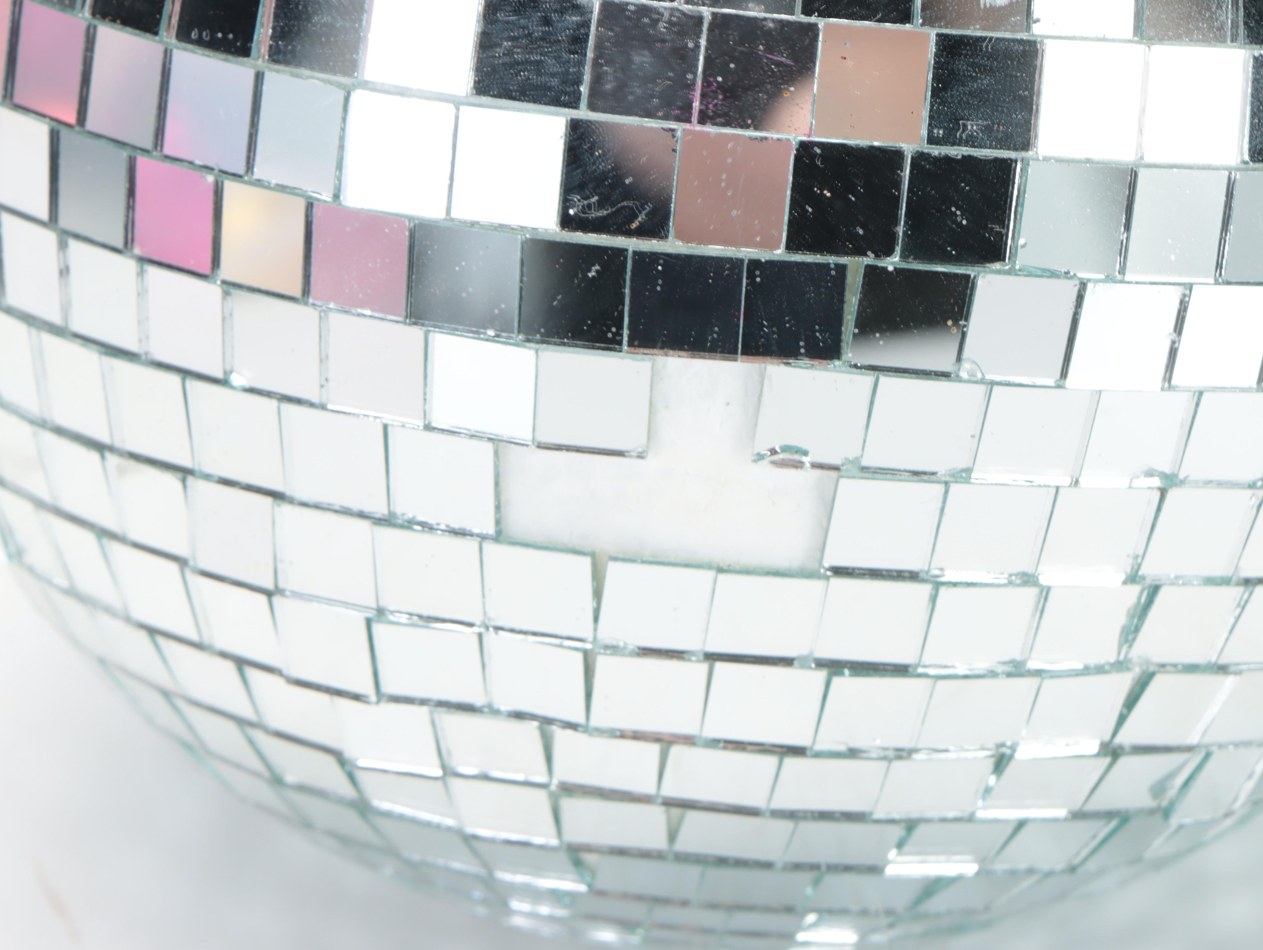 Reflective Mirrored Disco Balls with Bird Motif Silver Plate Ornaments and More