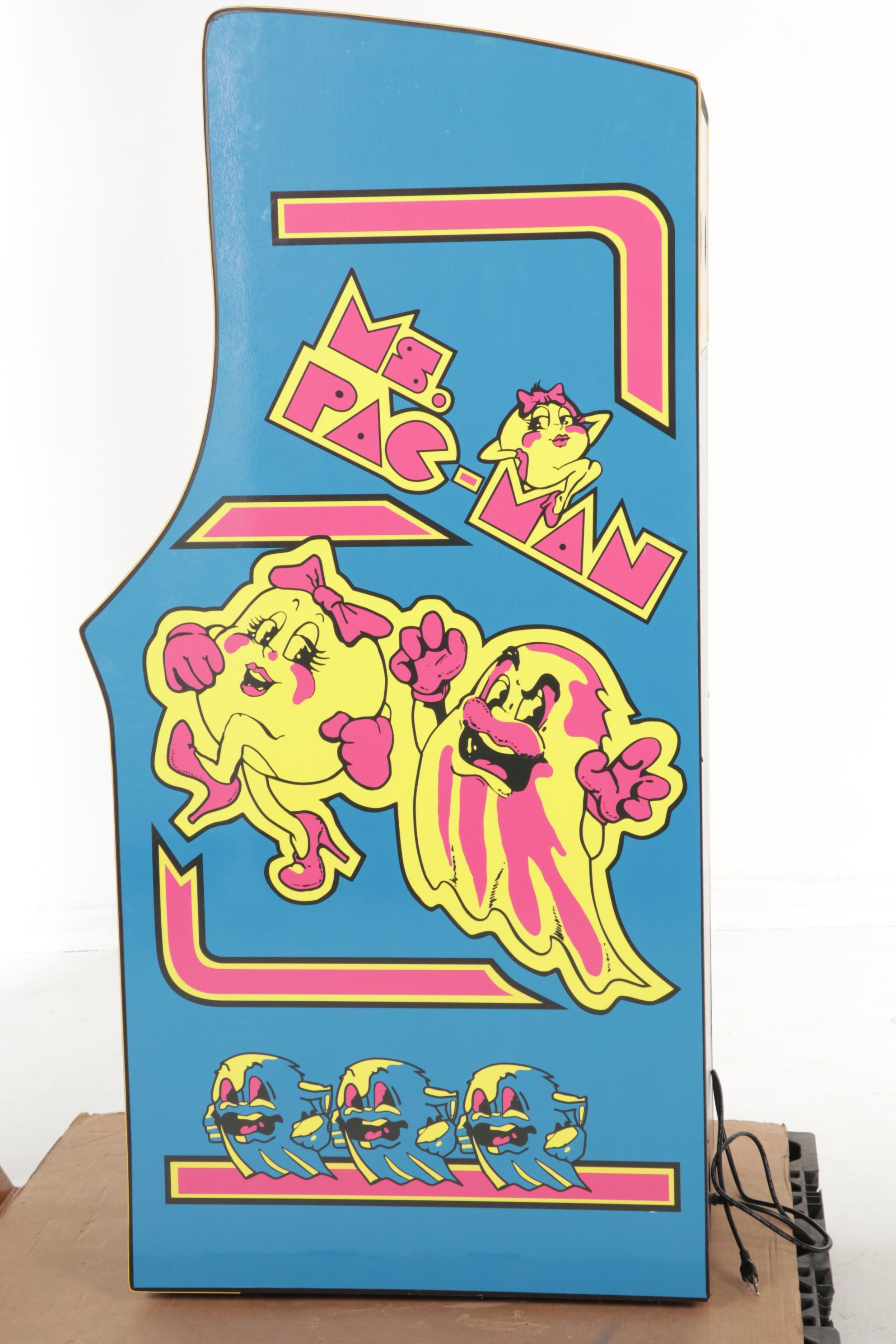 Ms. Pacman and Galaga Branded Freestanding Video Arcade Game, 21st Century