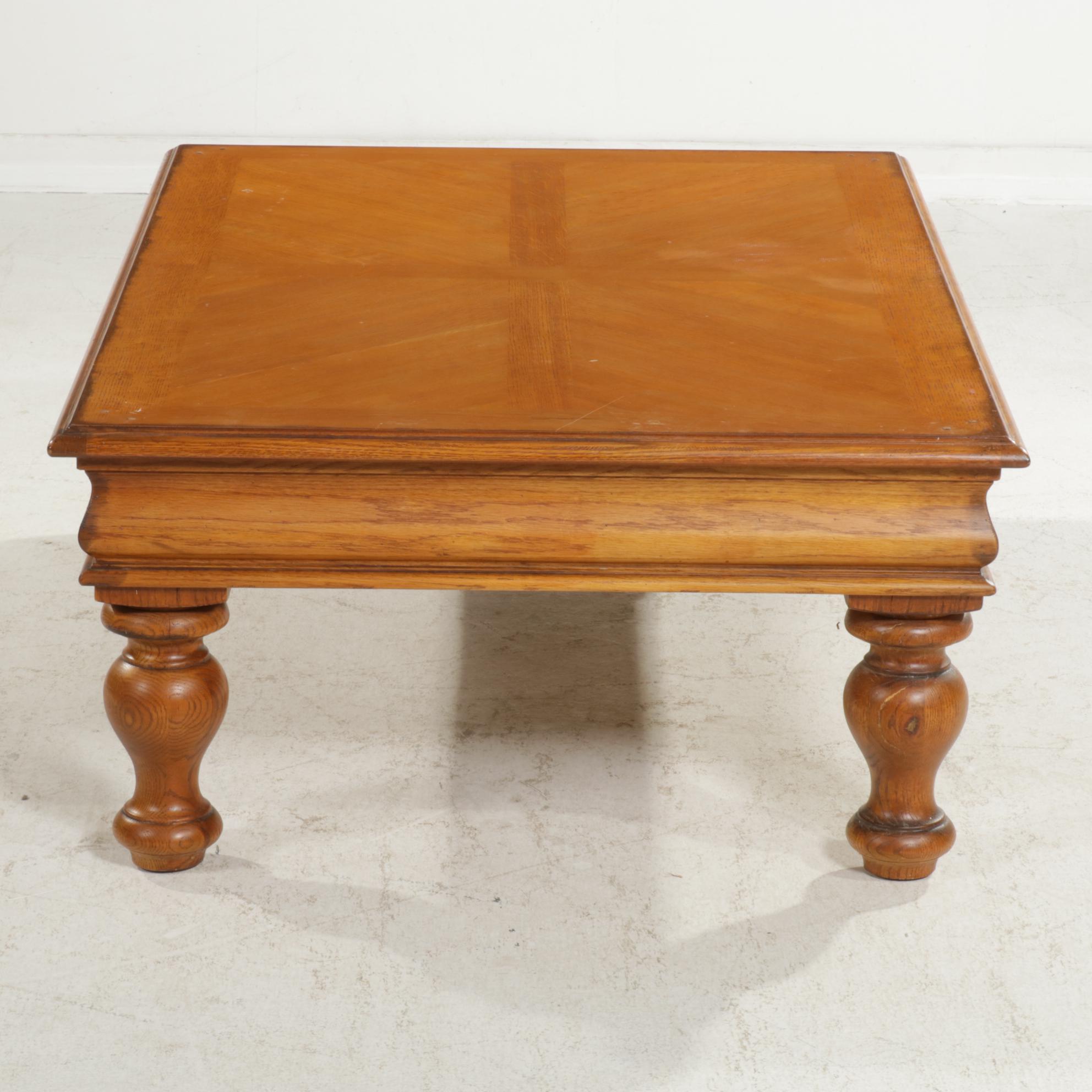 Drexel-Heritage "Royal Country Retreats" Oak Coffee Table