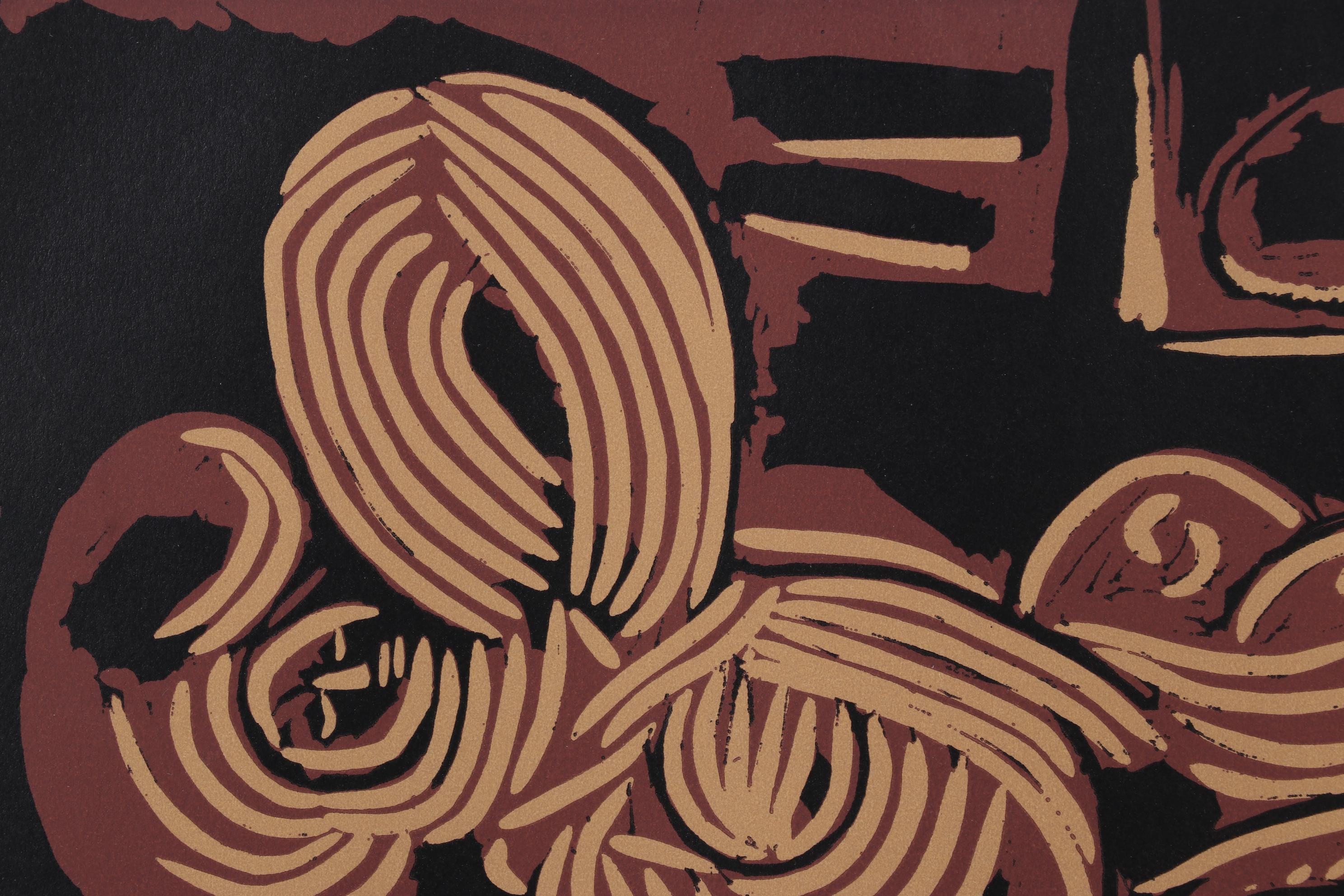 Pablo Picasso Linocut "Reclining Woman and Picador with Guitar," 1962