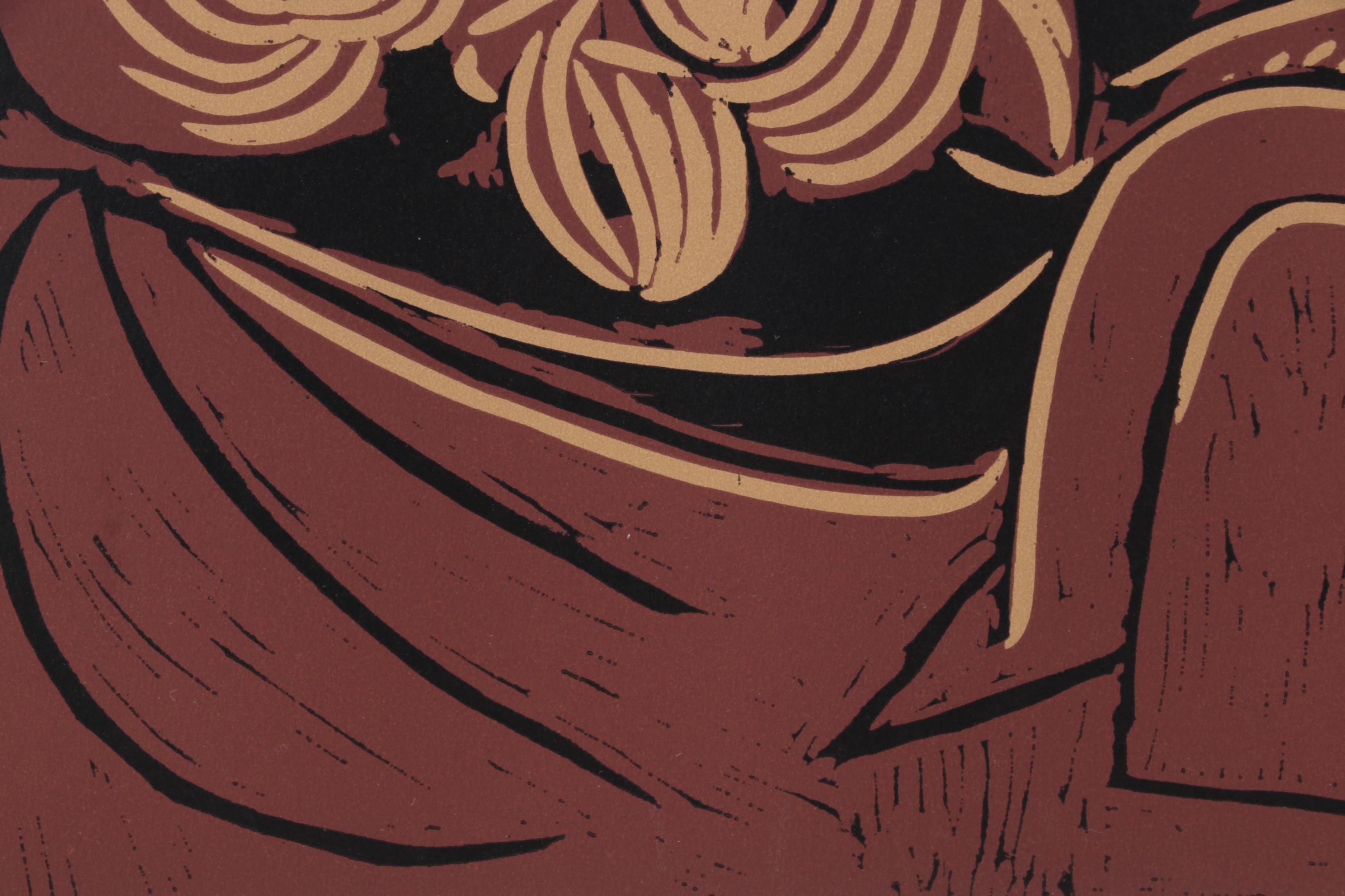 Pablo Picasso Linocut "Reclining Woman and Picador with Guitar," 1962