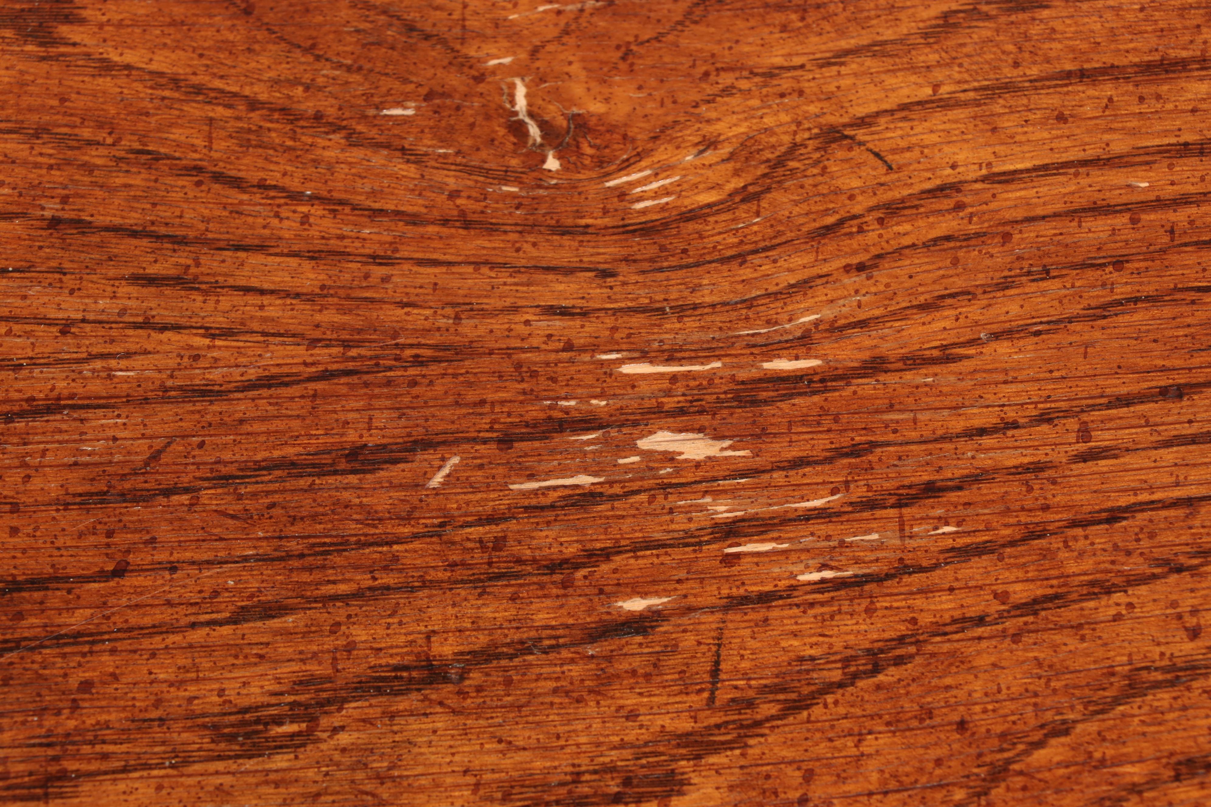 French Provincial Style Oak Side Table, Late 20th Century