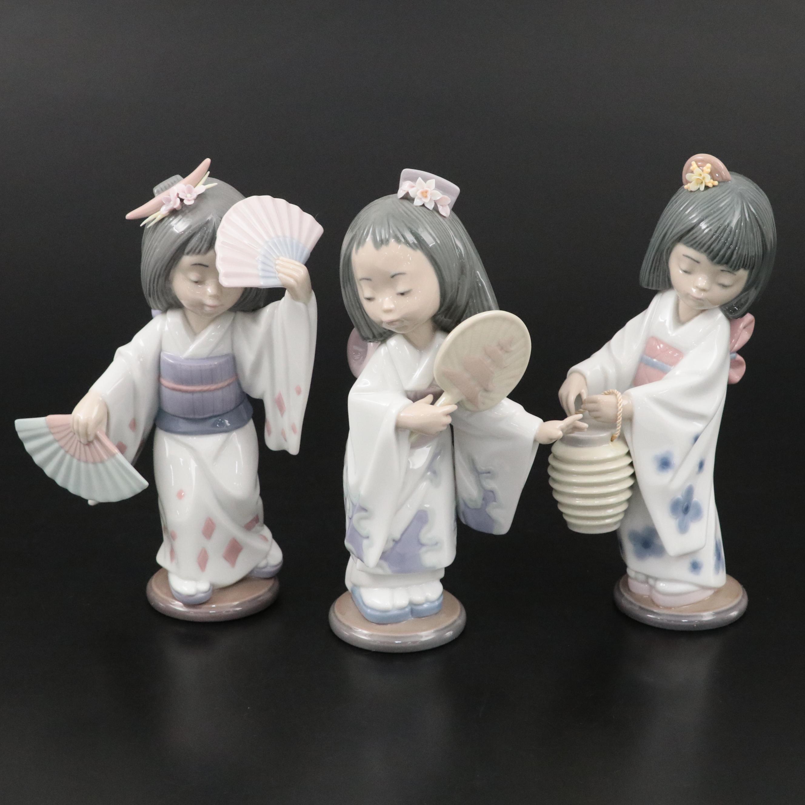 Lladró "Oriental Dance" and Other Lladró Porcelain Figurines