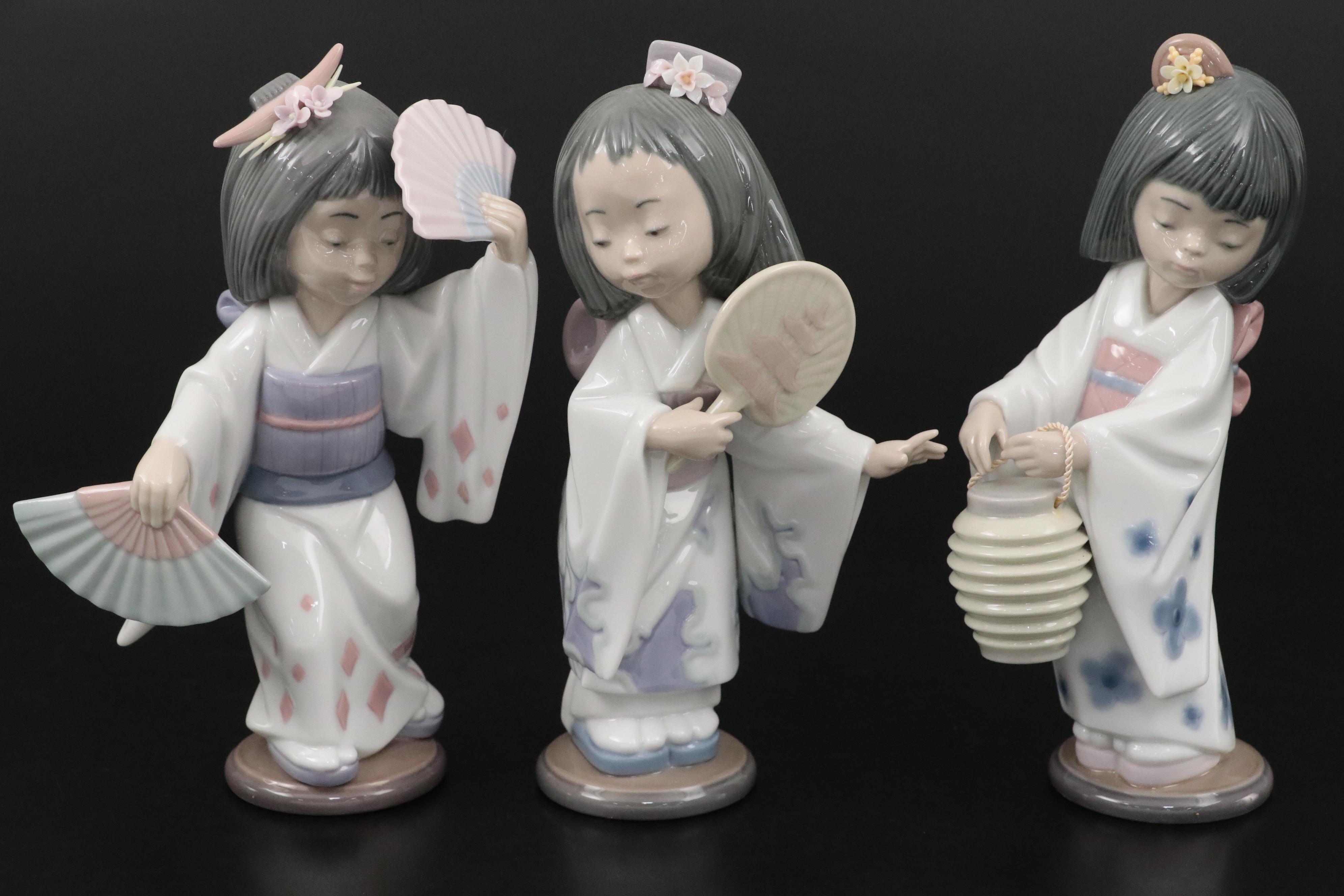 Lladró "Oriental Dance" and Other Lladró Porcelain Figurines