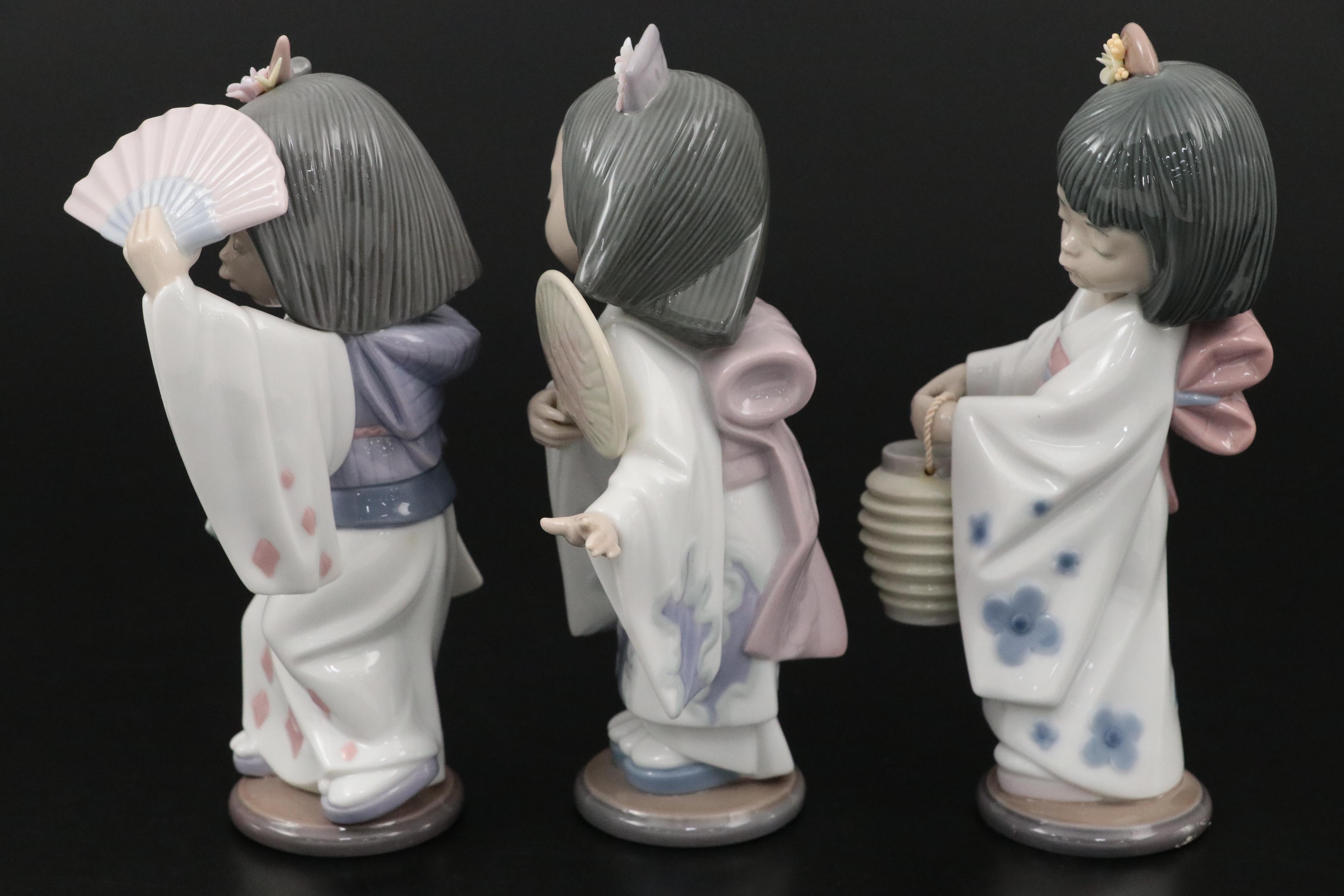 Lladró "Oriental Dance" and Other Lladró Porcelain Figurines