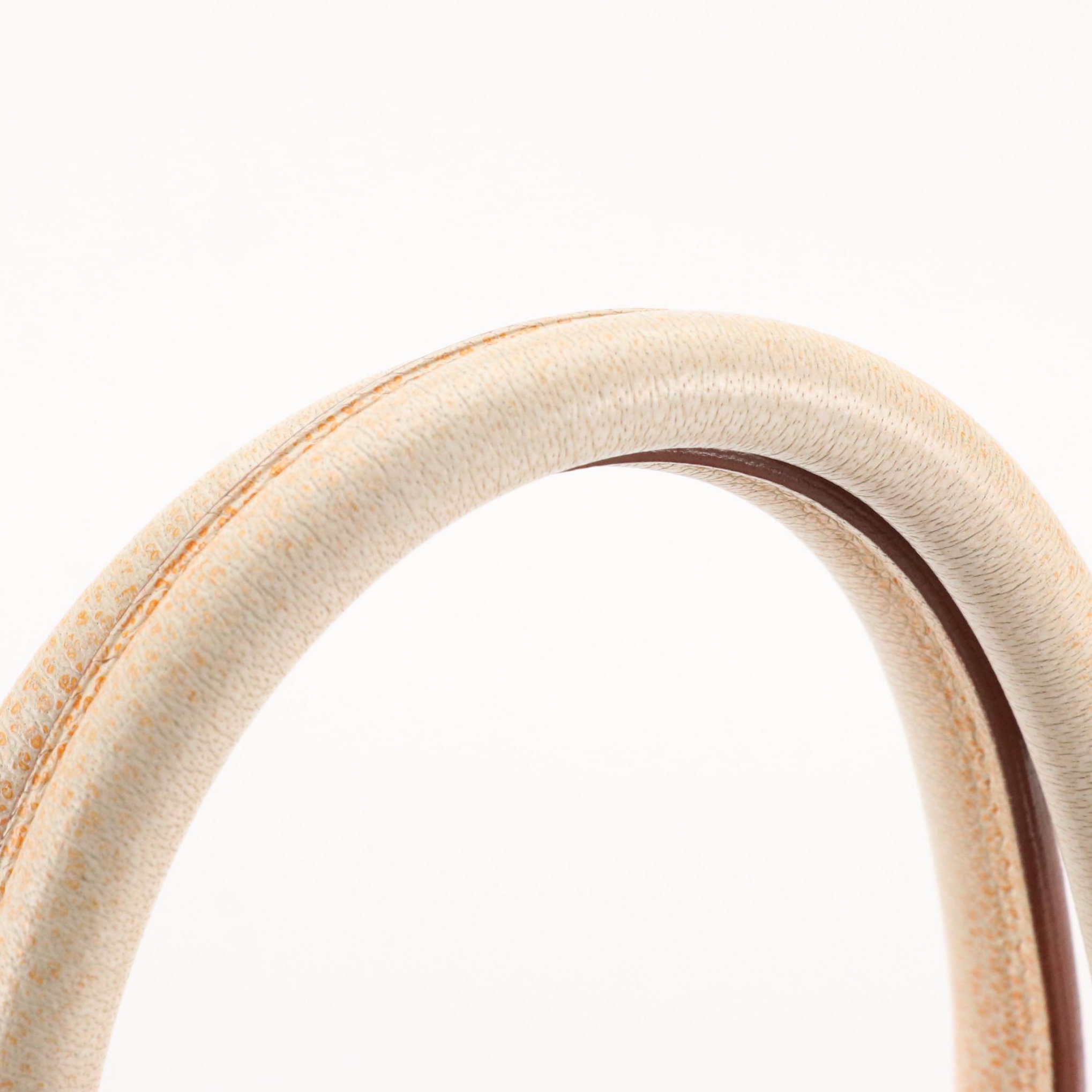 Hermès Birkin 35 Satchel in Orange H Dalmatian Buffalo Leather