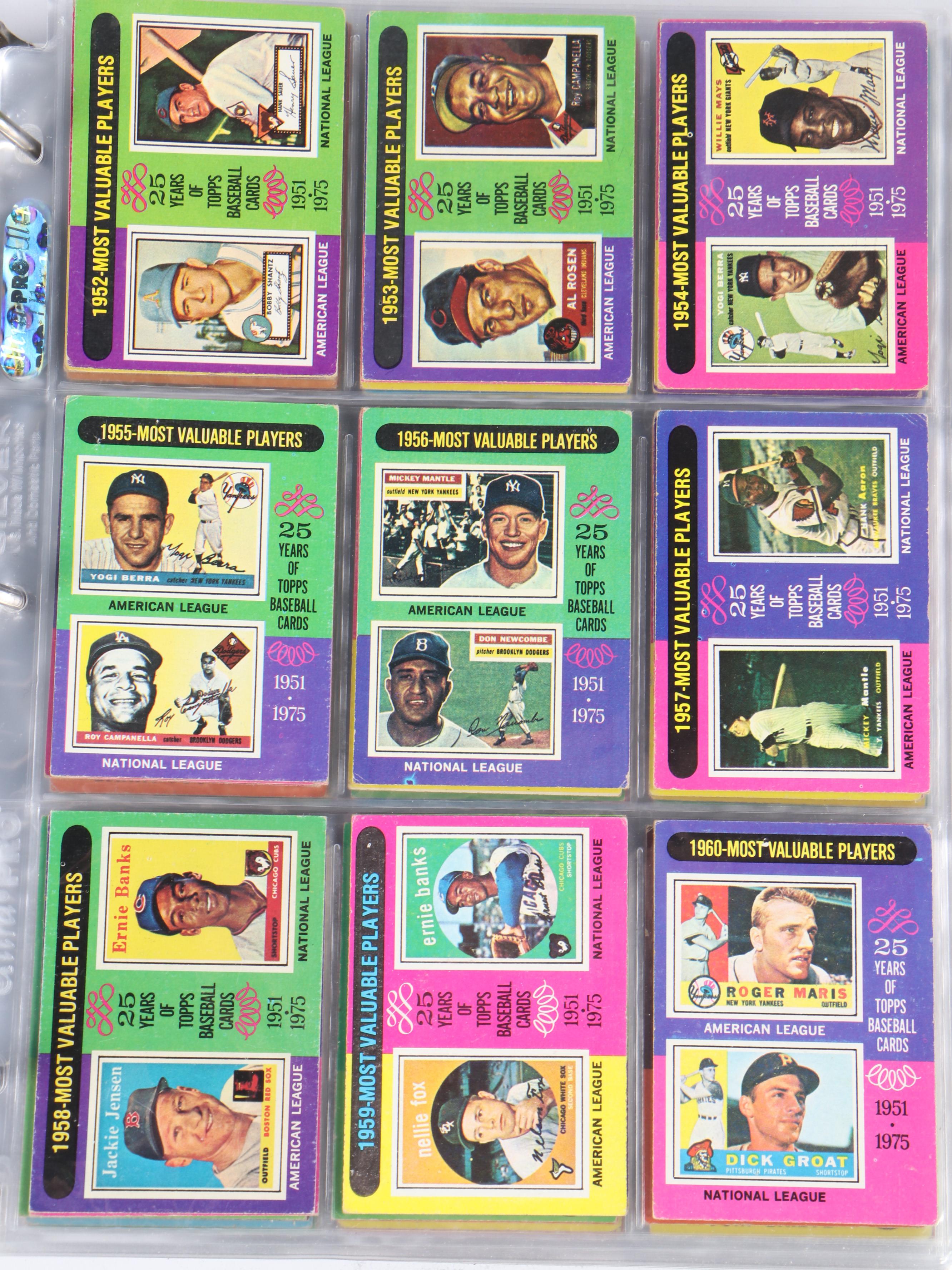 1975 Topps Baseball Card Complete Set with George Brett and Robin Yount Rookies