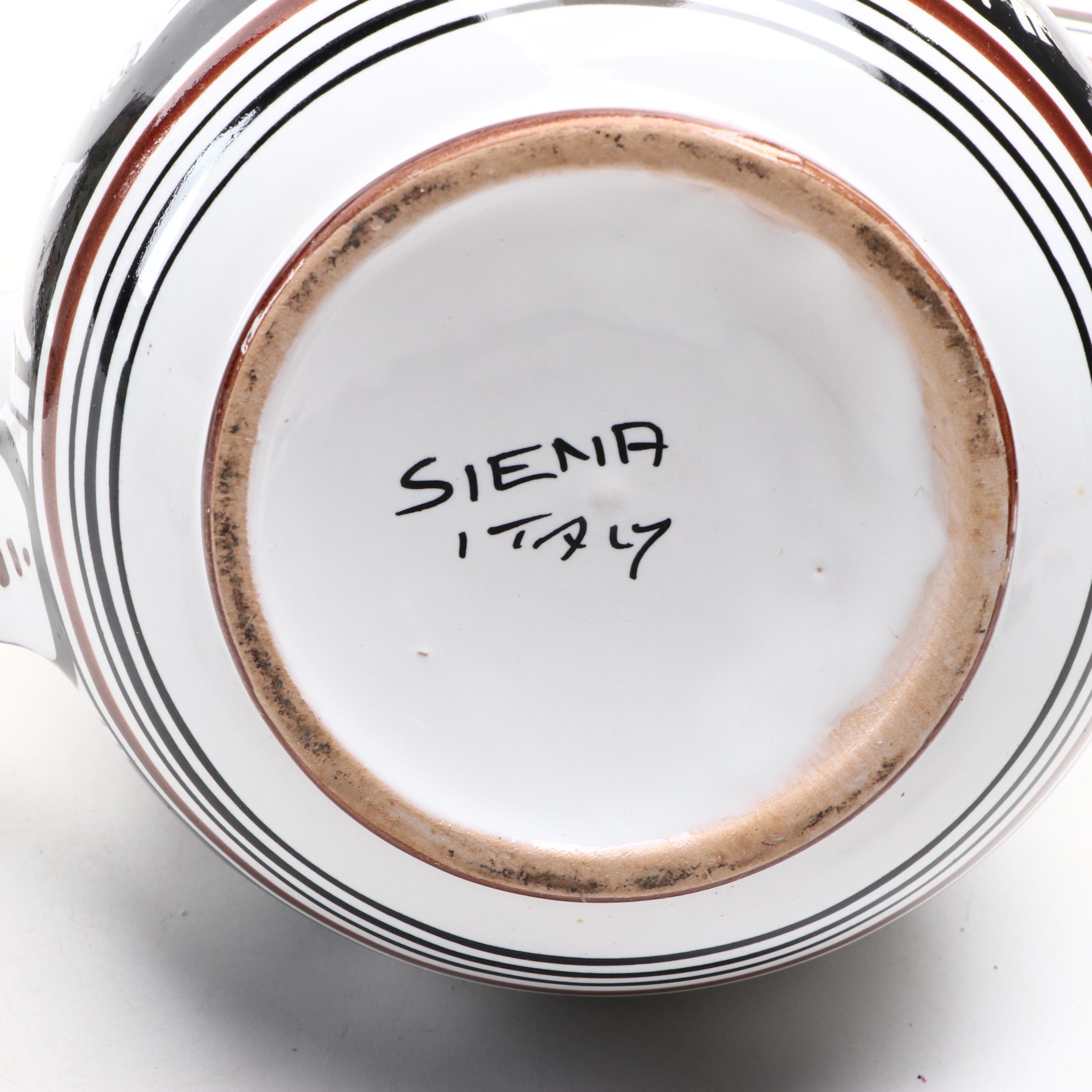 Mason's "Green Bible" Cup and Saucer with Other Glass and Ceramic Tableware