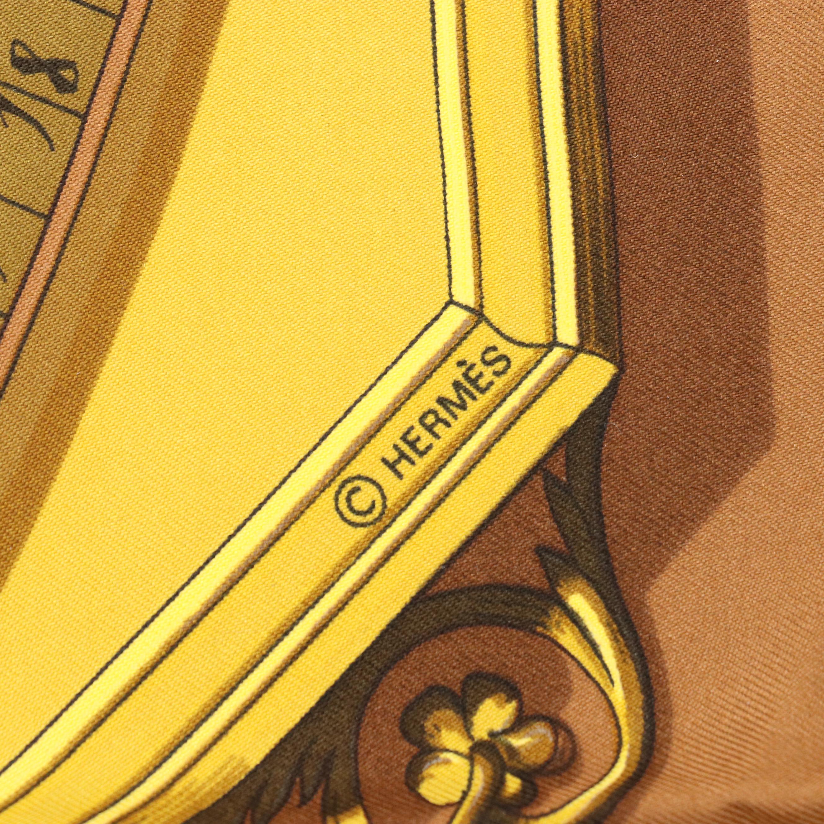 Hermès "Dies Et Hore" Astrology Zodiac Silk Scarf 90