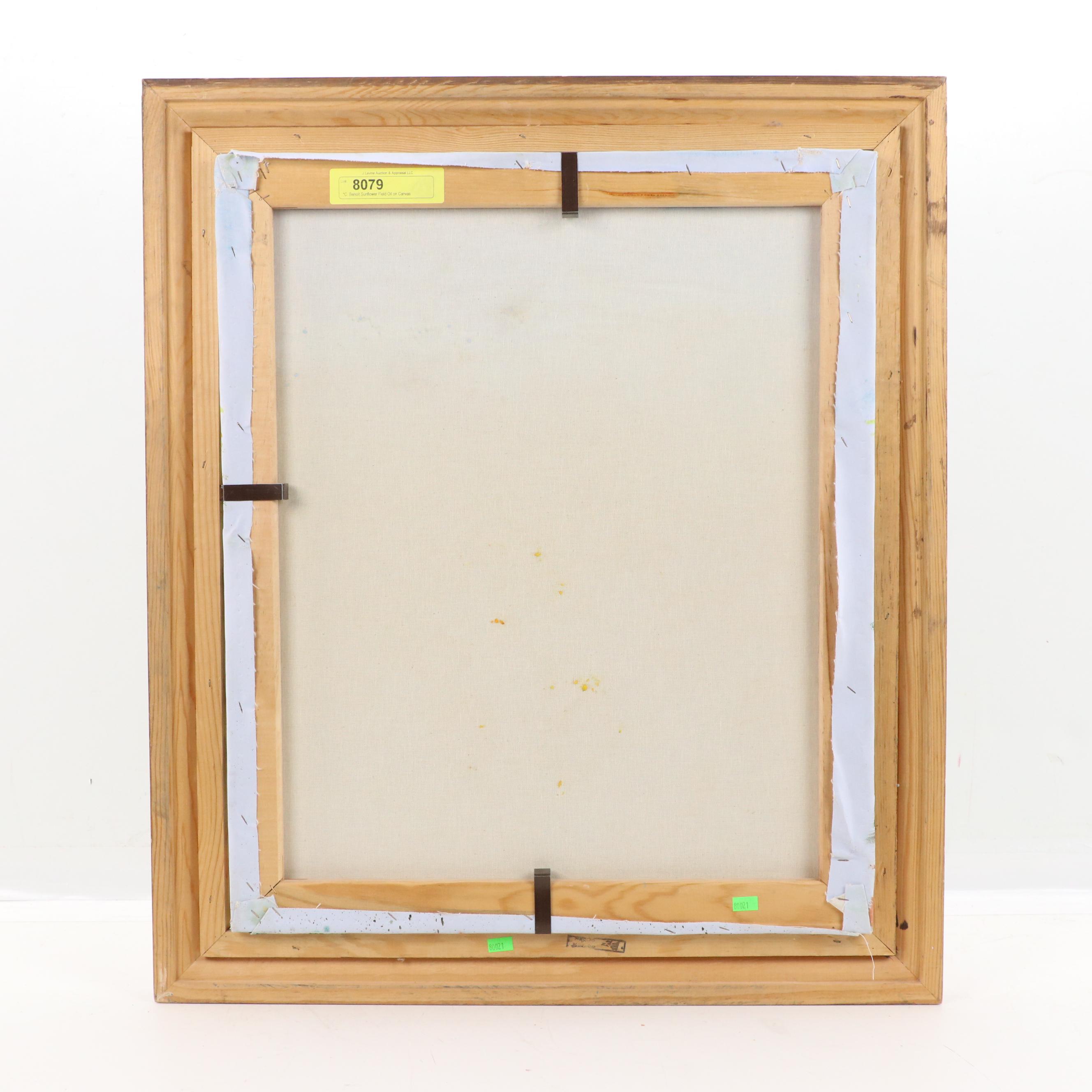 C. Benolt Oil Painting of Sunflower Field