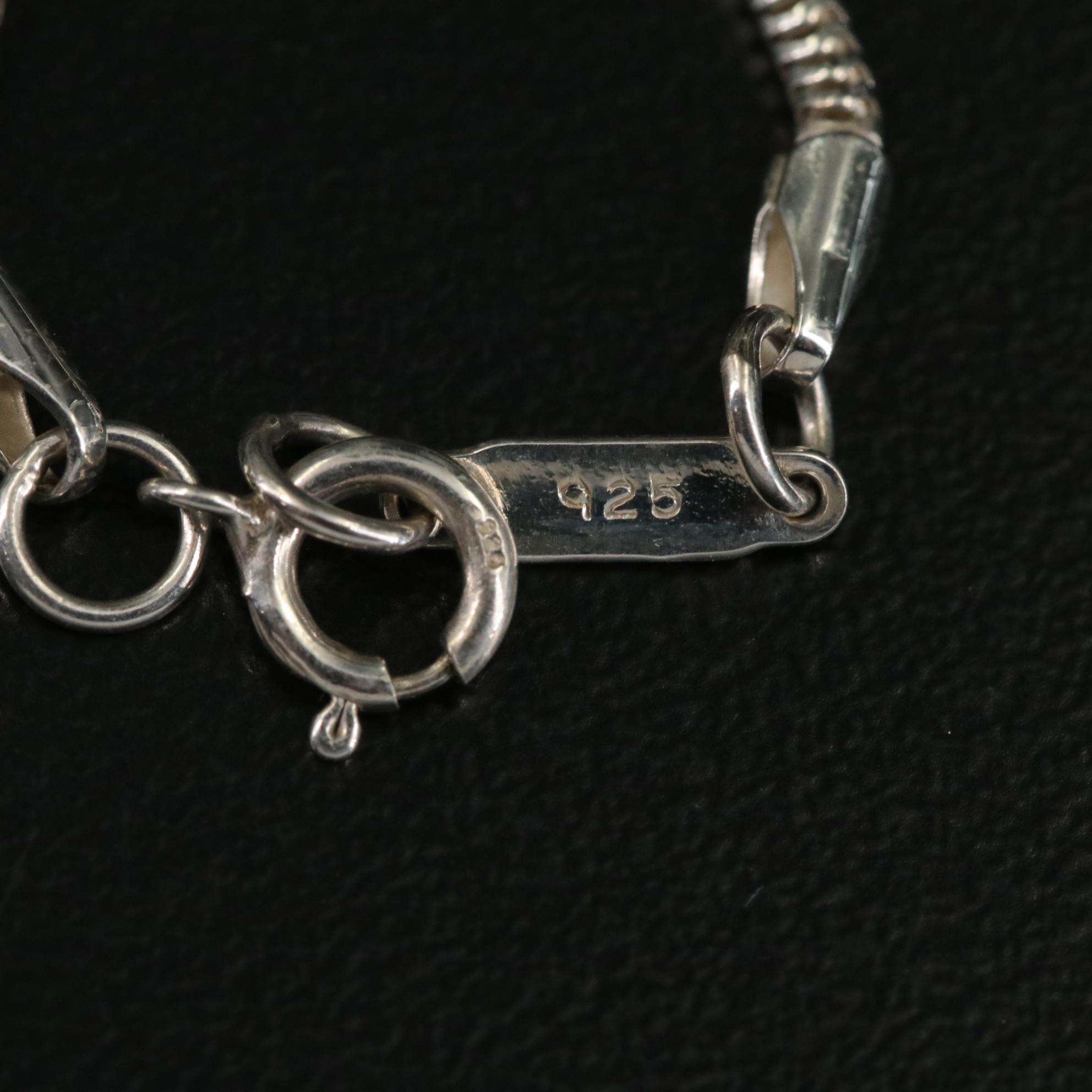 Tiffany & Co. "1837" Sterling Bar Plate Pendant Necklace