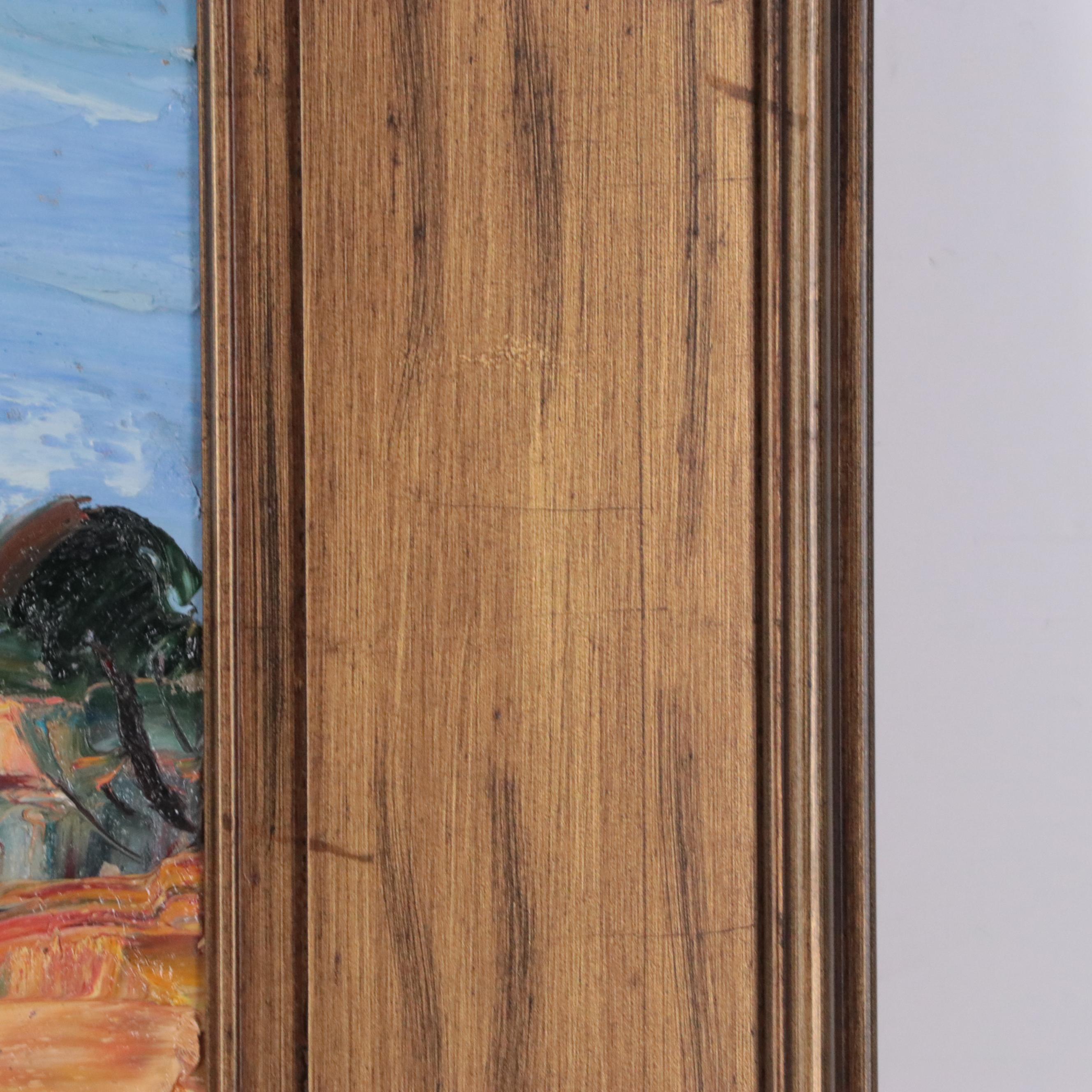 Palette Knife Acrylic Painting of an Abstract Landscape