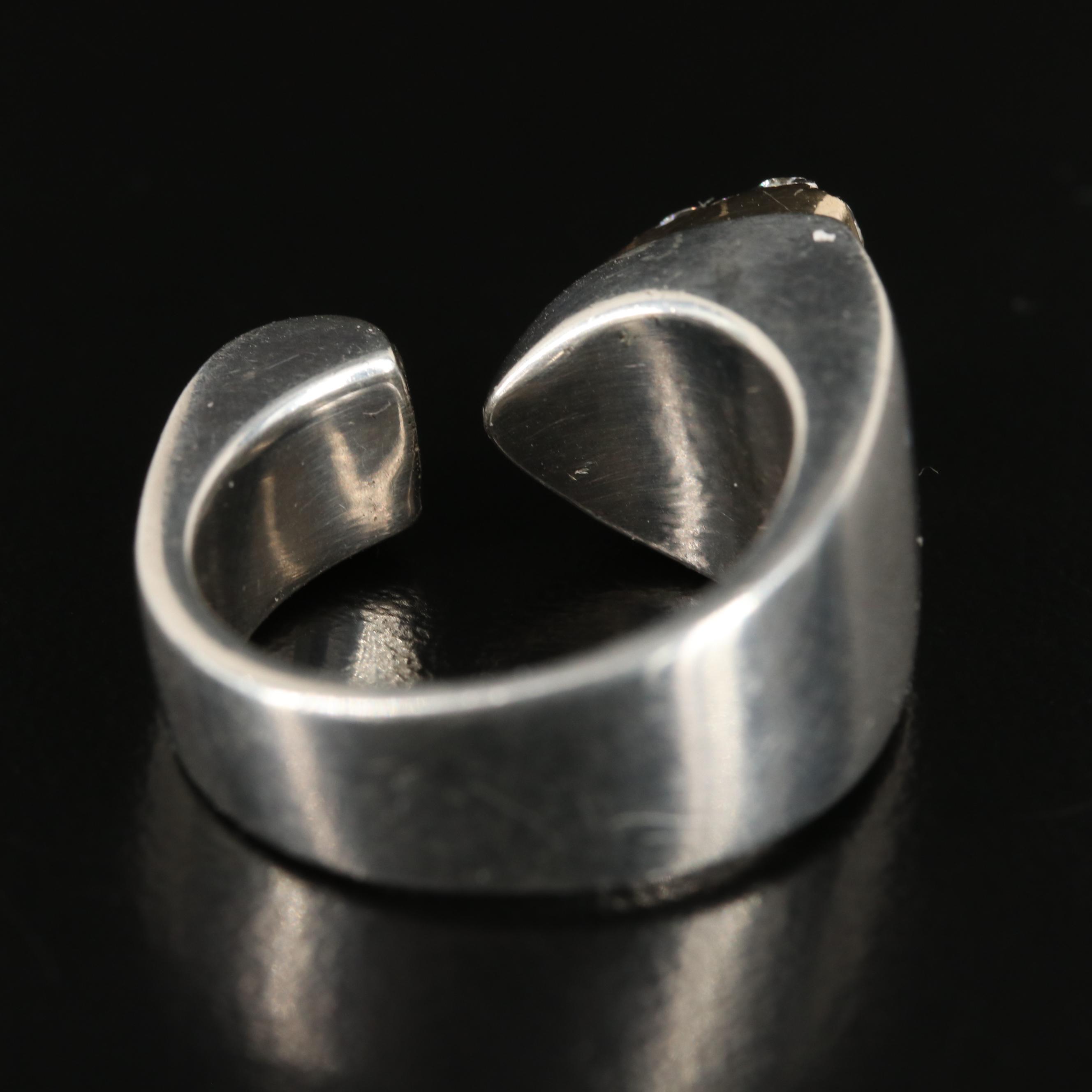 Michael Dawkins Sterling Diamond Ring