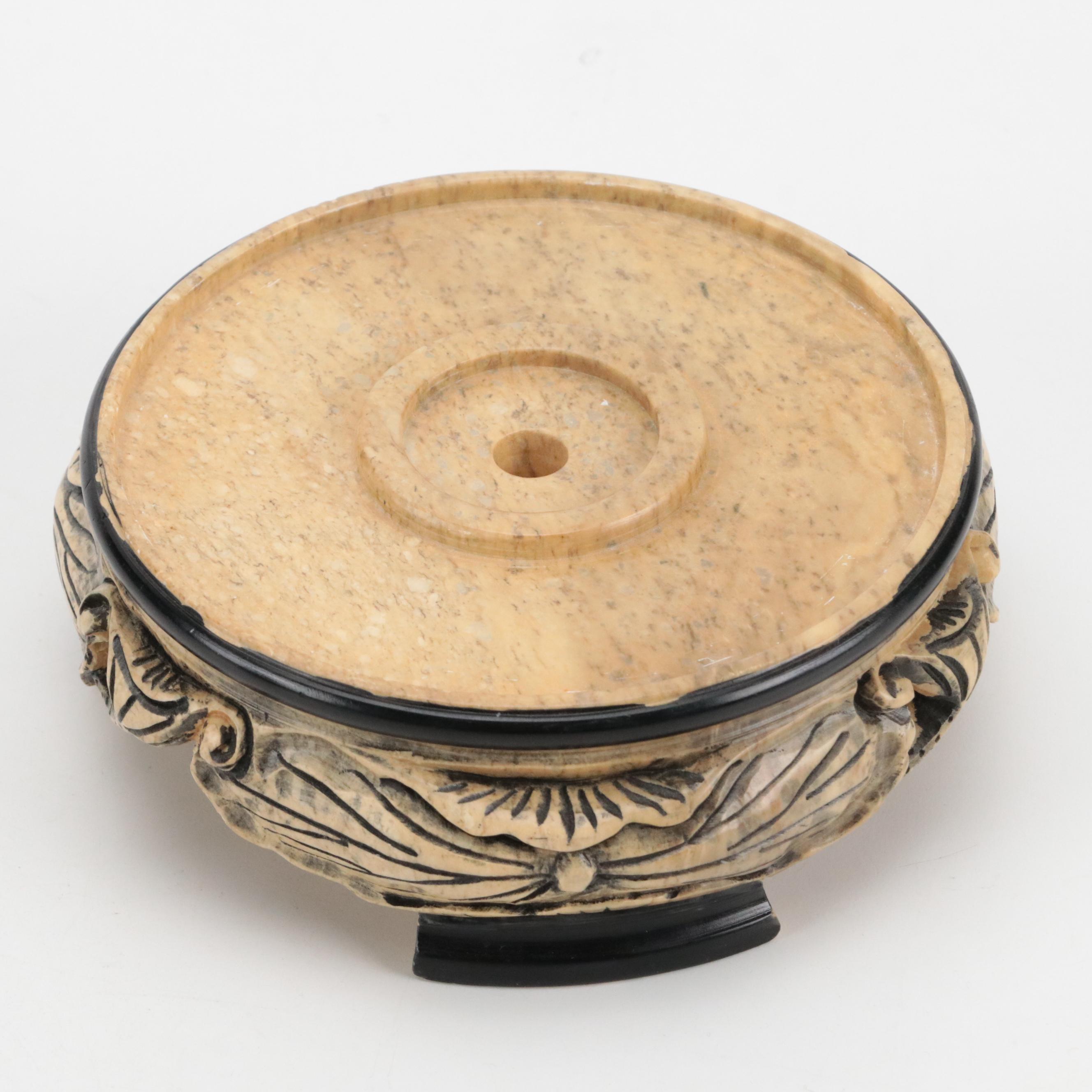 Chinese Carved Soapstone Cricket Cage