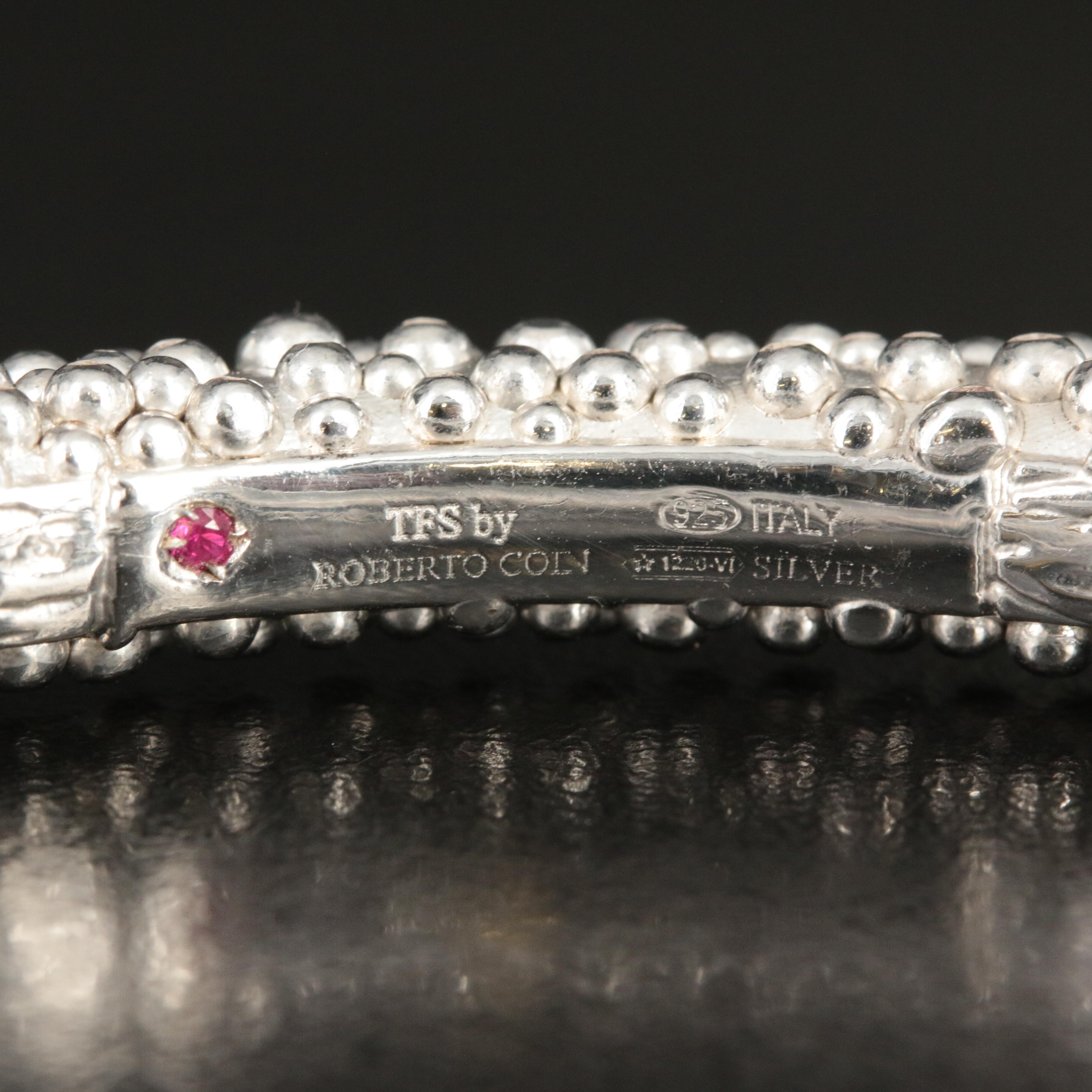 The Fifth Season by Roberto Coin Sterling Stingray Texture Bangle Bracelet