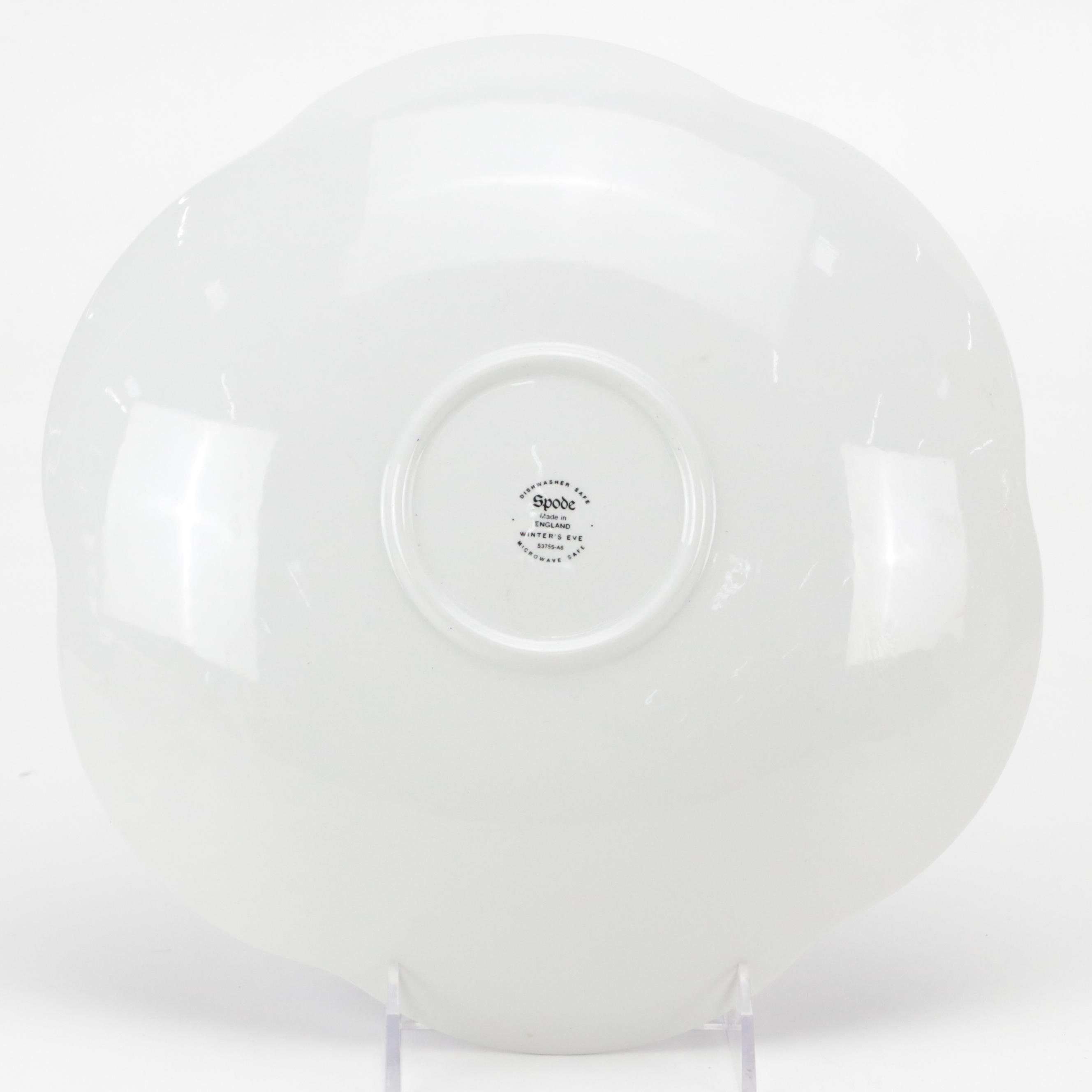 Spode "Winter's Eve" Platter with Other Botanical Pattern Plates