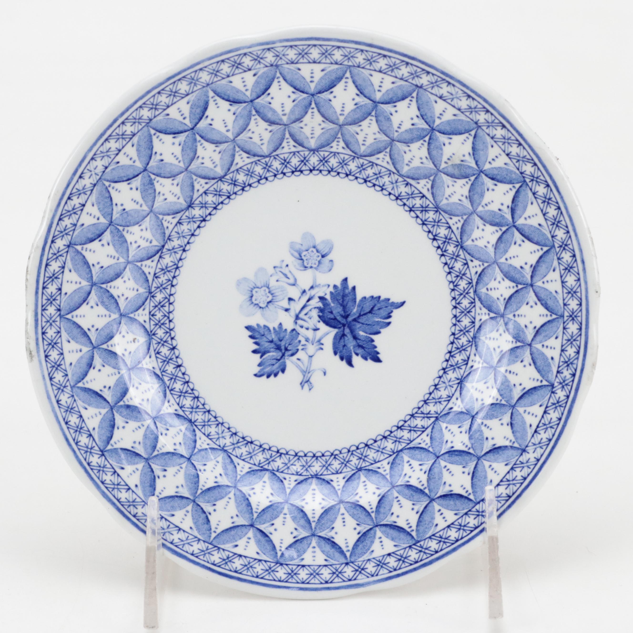 Spode "Winter's Eve" Platter with Other Botanical Pattern Plates