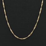 14K Singapore Chain Necklace