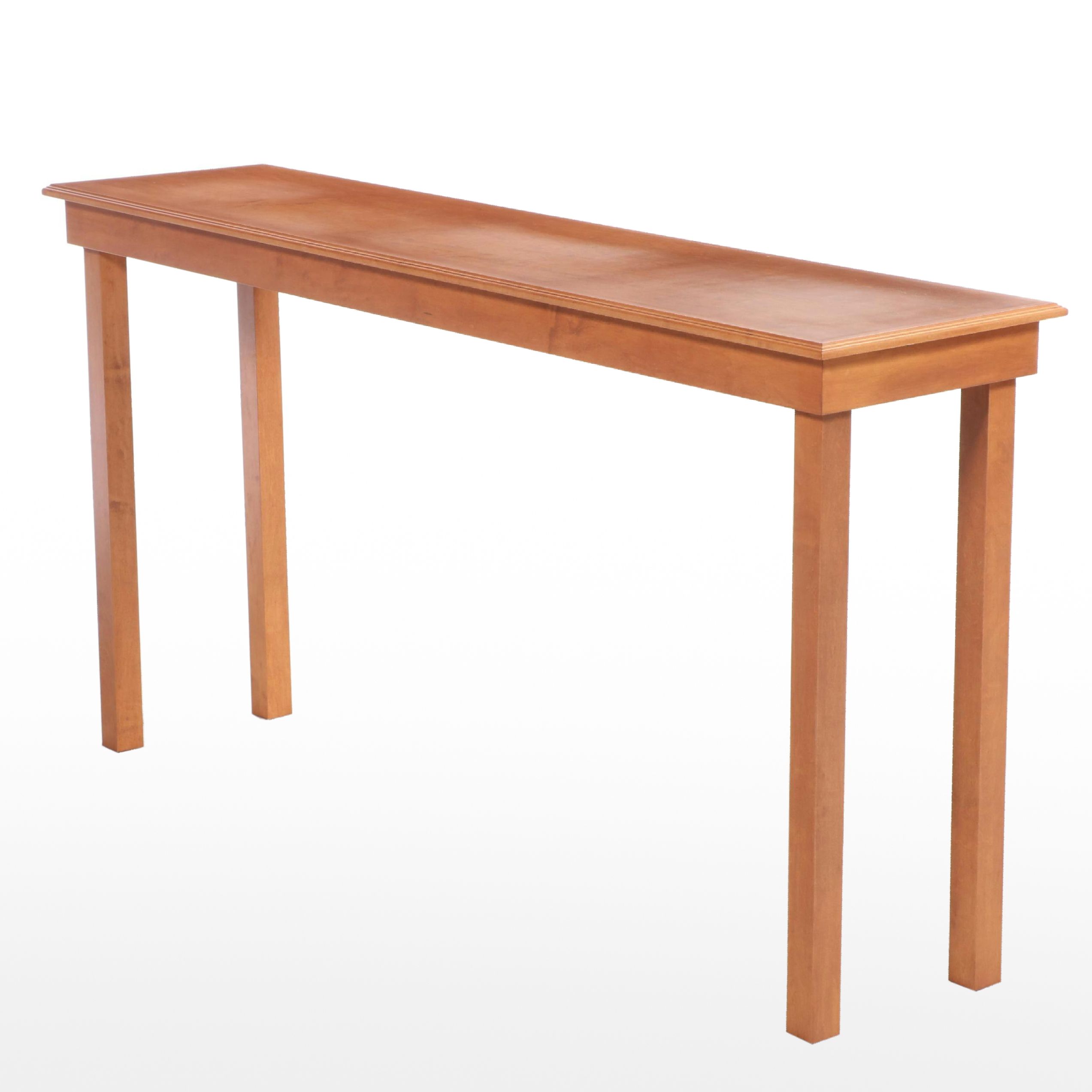 Large Maple Counter-Height Console Table