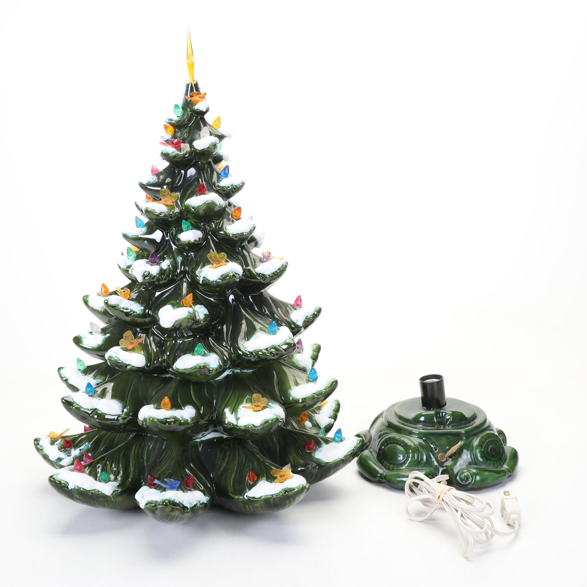 Large Ceramic Christmas Tree, Late 20th Century