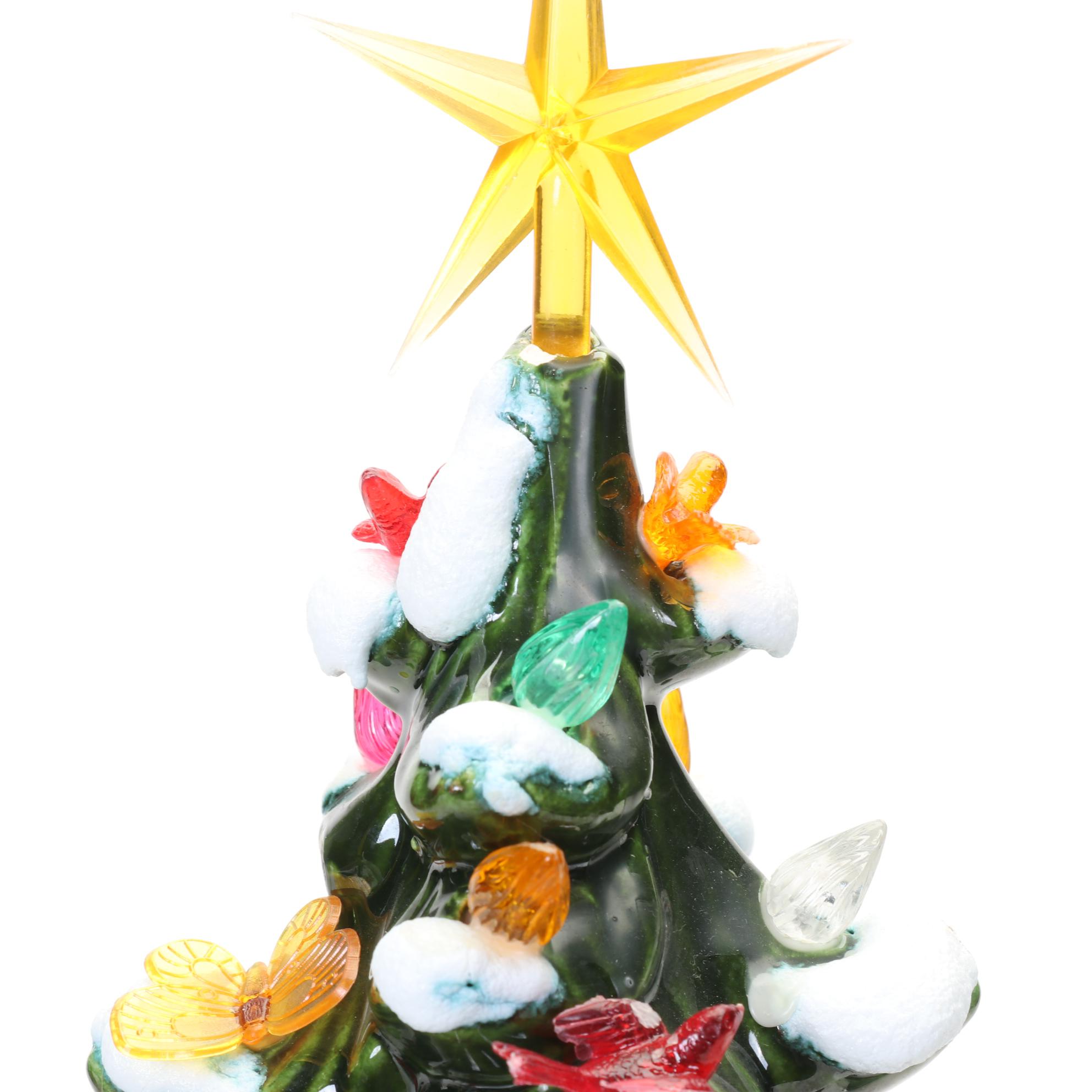 Large Ceramic Christmas Tree, Late 20th Century