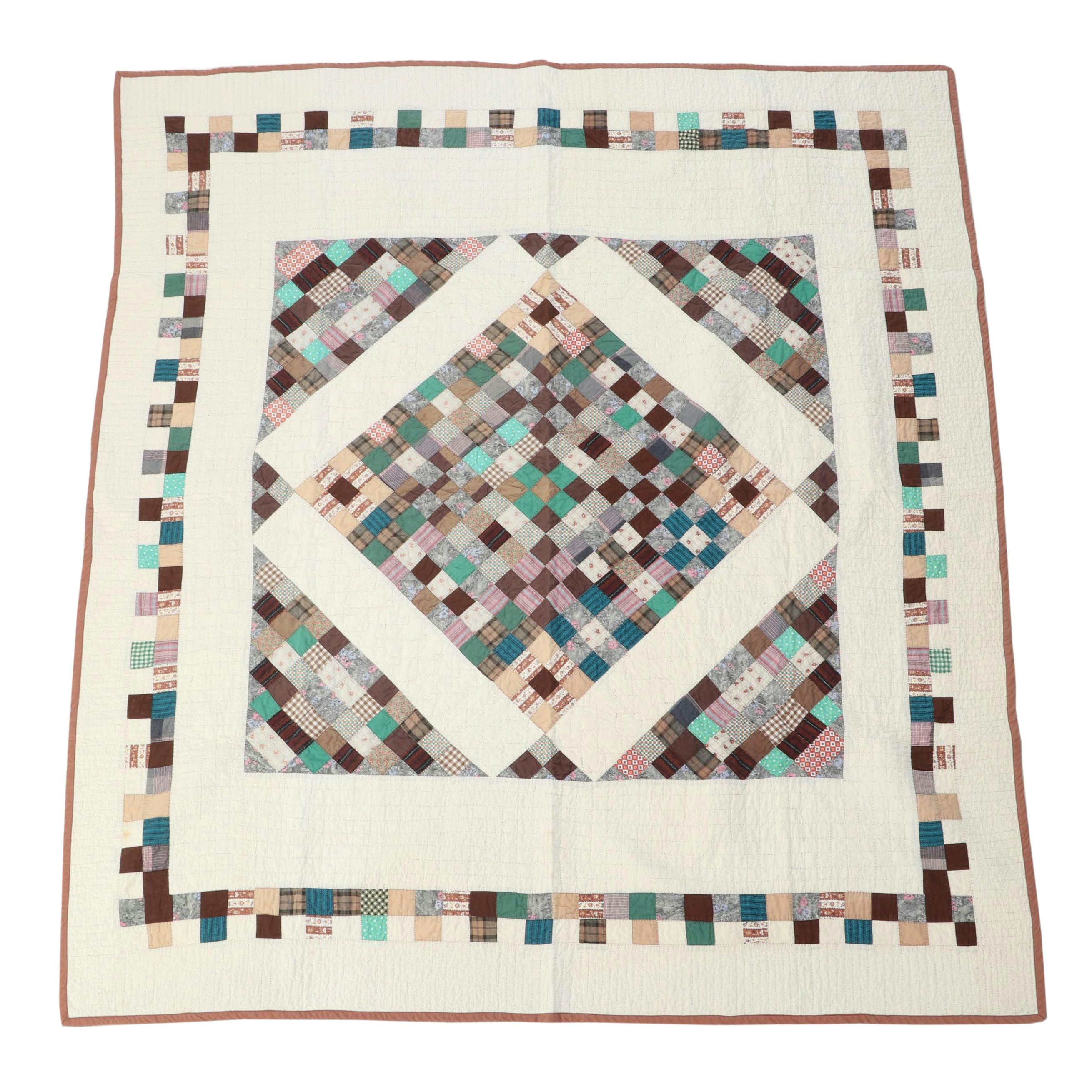 Handmade Patchwork Pieced Quilt