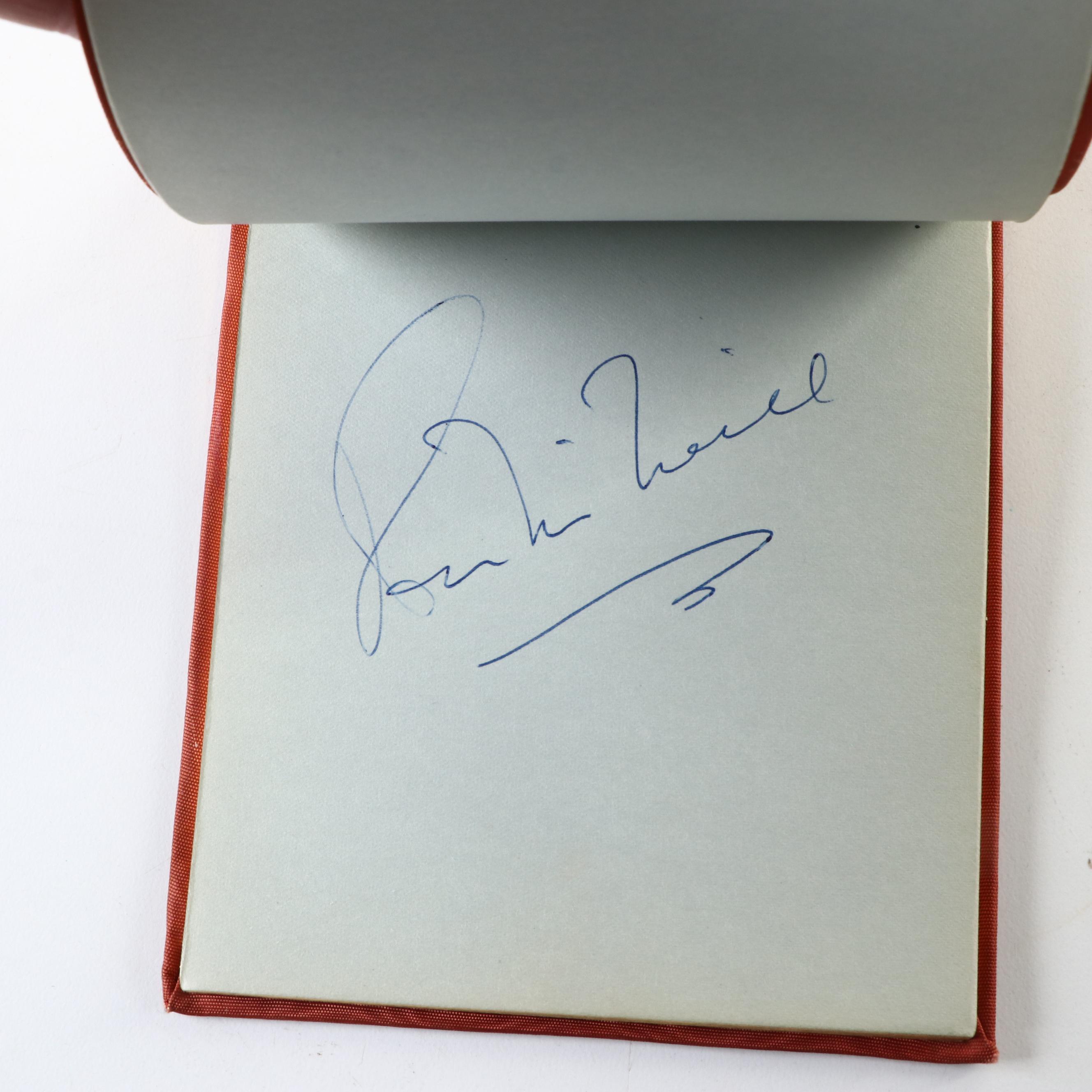 Autograph Book with Audrey Hepburn, Rocky Marciano and More Autographs, 1950s