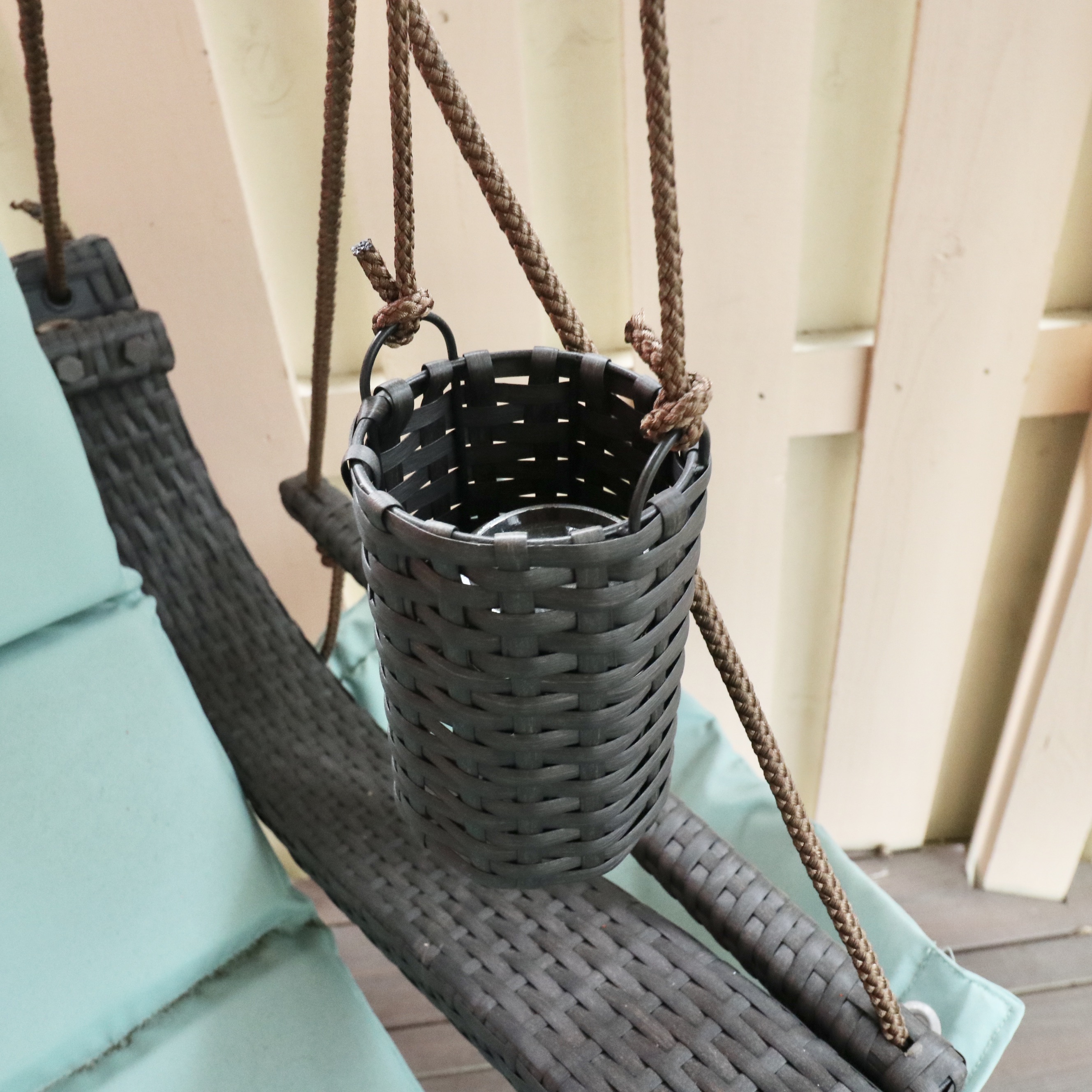 SoCo "Low Country Lounger" PE Rattan Porch Swing
