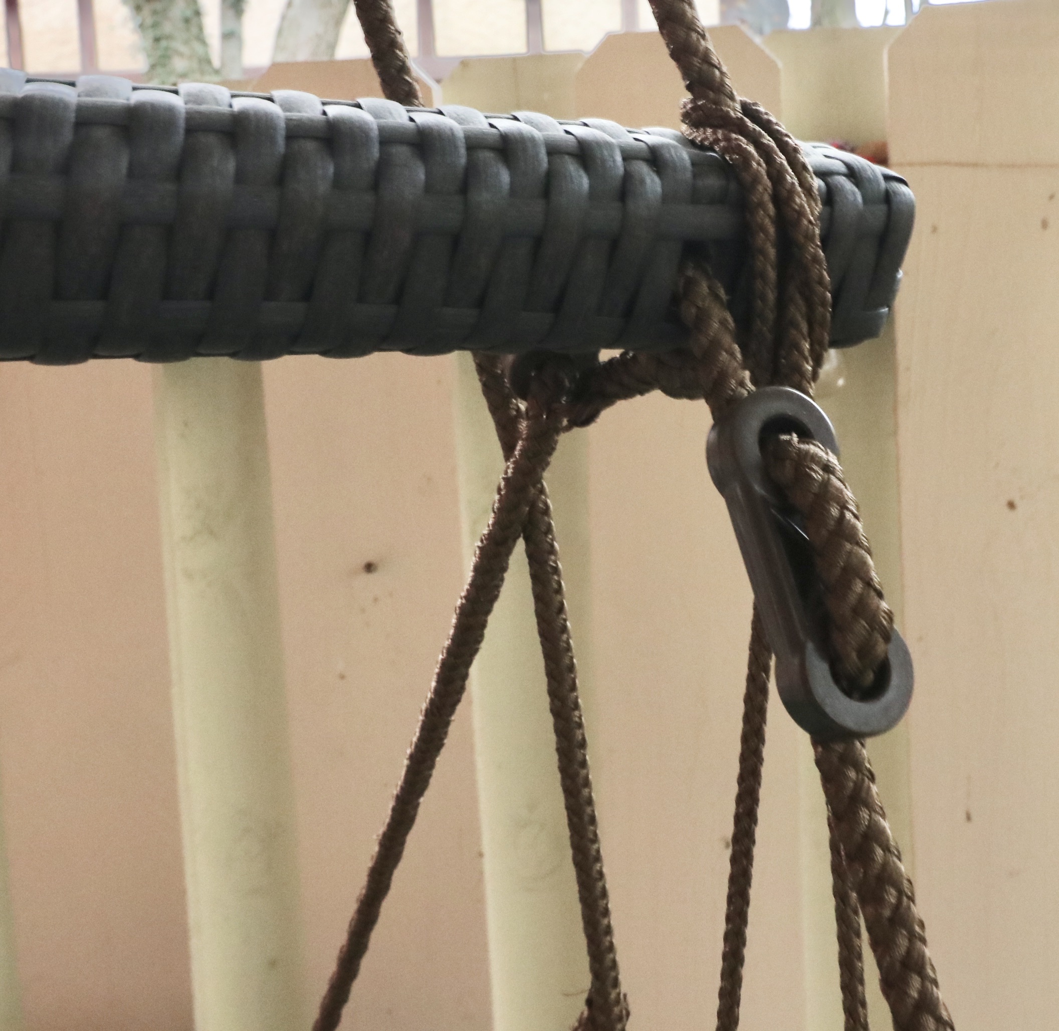 SoCo "Low Country Lounger" PE Rattan Porch Swing