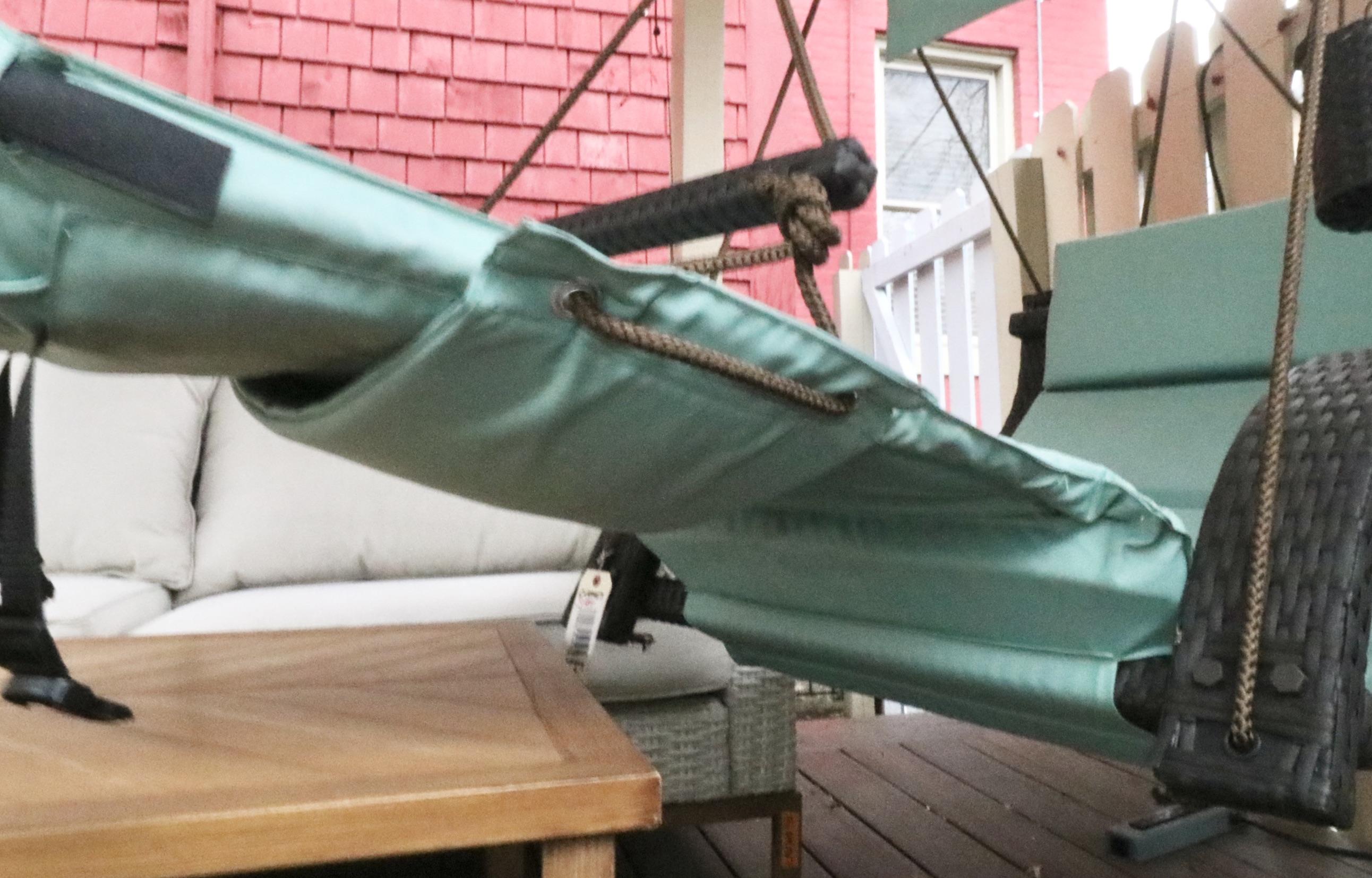 SoCo "Low Country Lounger" PE Rattan Porch Swing