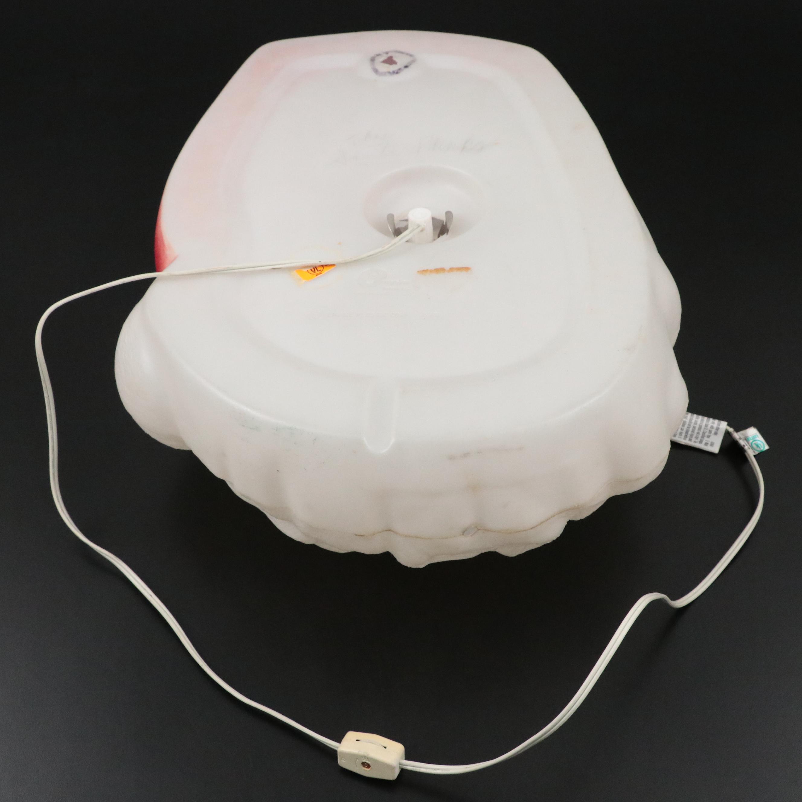 Empire Plastic Corp. Light-Up Santa Plaque, Mid-20th Century