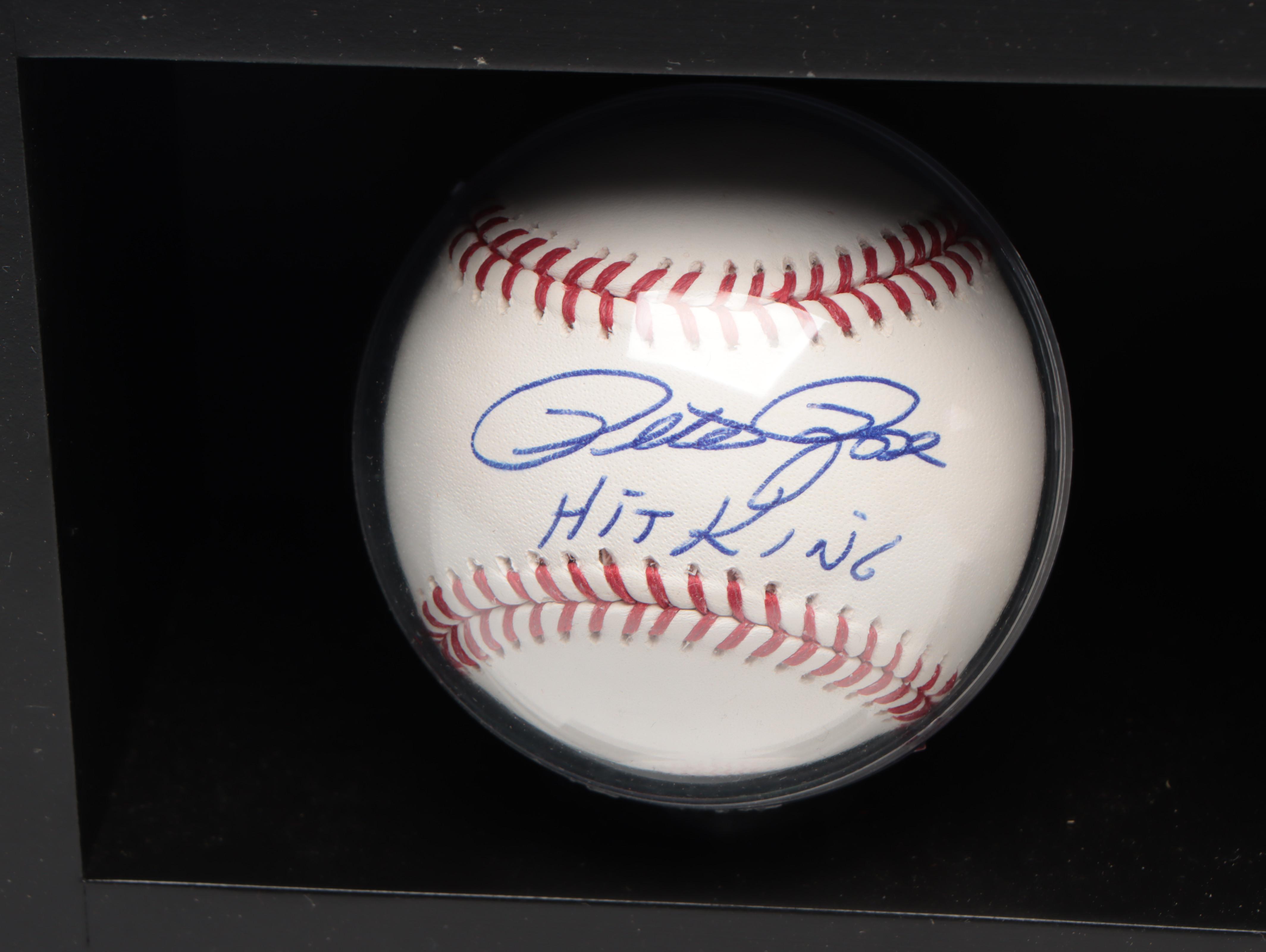 "The Big Red Machine" Signed Baseball Display with Rose, Bench, Morgan, and More