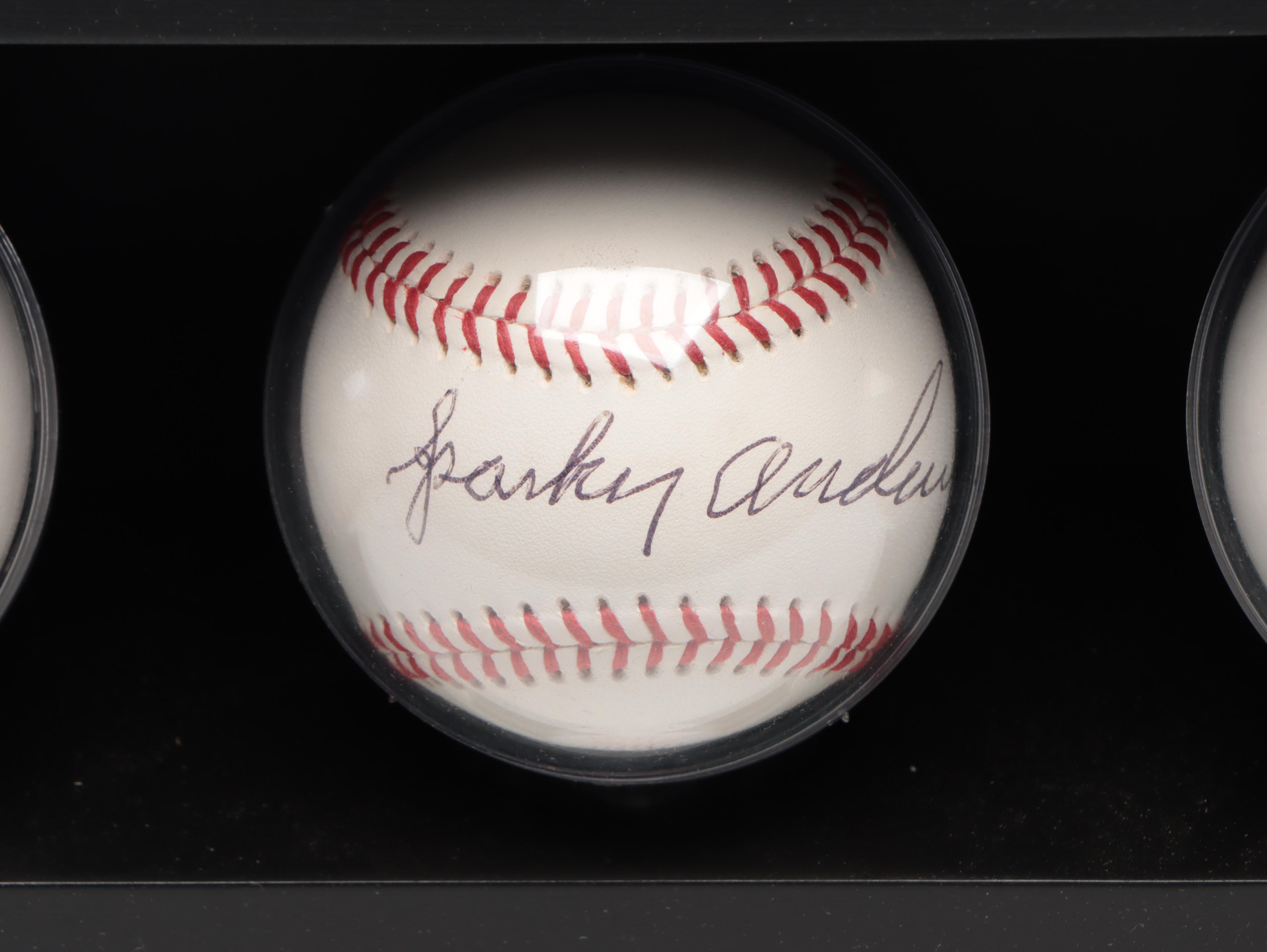 "The Big Red Machine" Signed Baseball Display with Rose, Bench, Morgan, and More