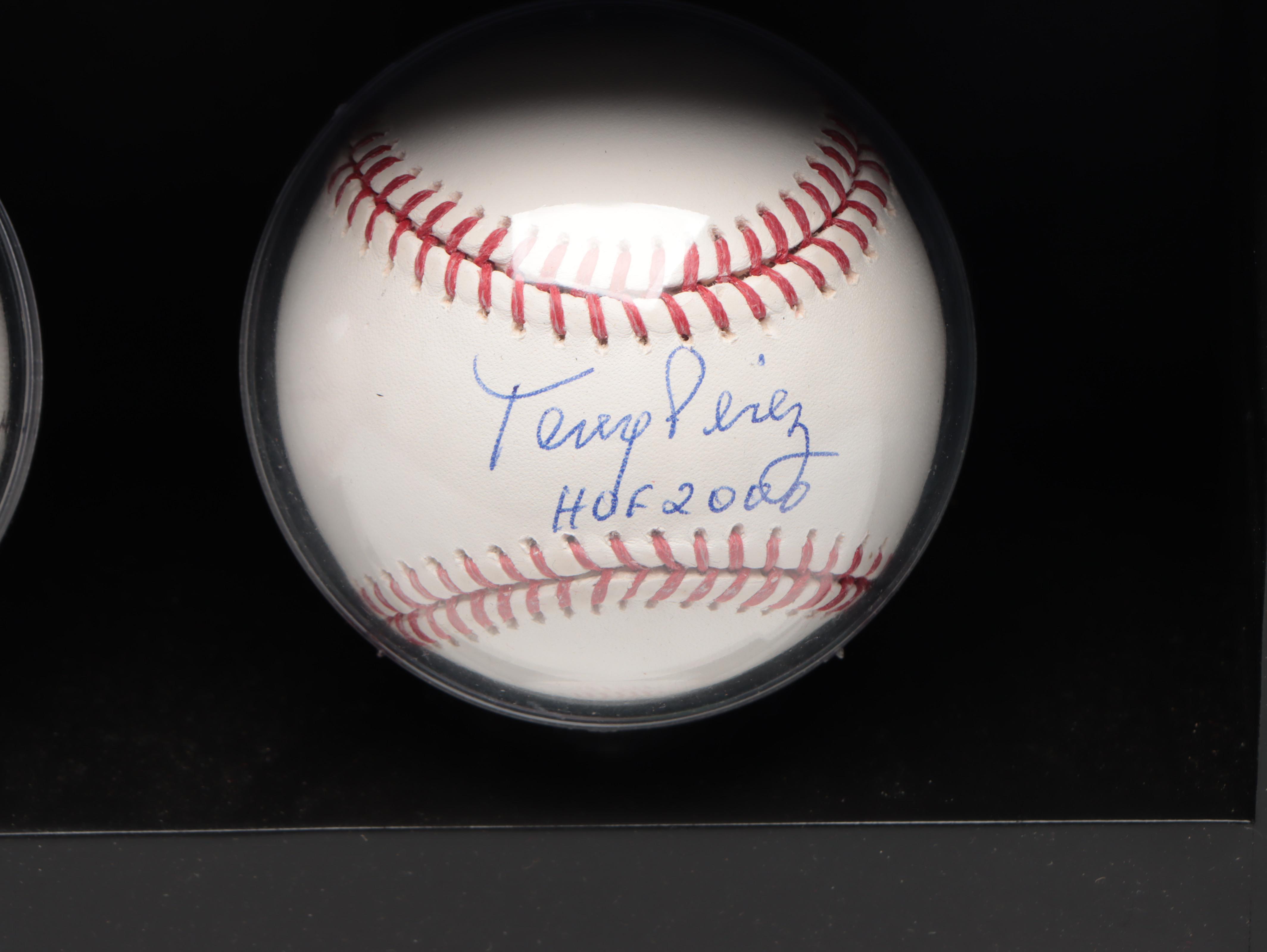 "The Big Red Machine" Signed Baseball Display with Rose, Bench, Morgan, and More