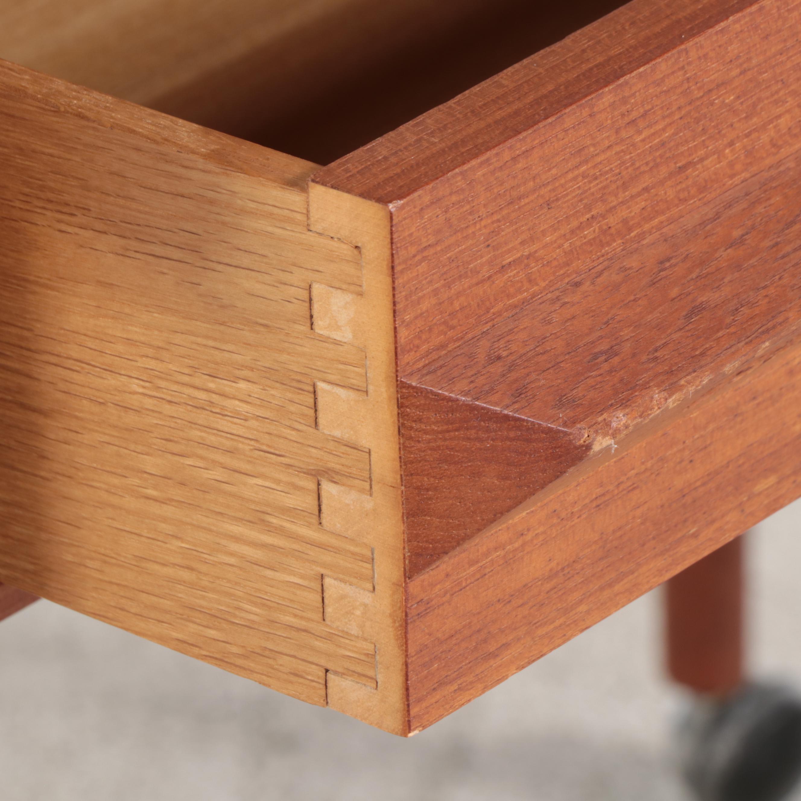 Torbjorn Afdal for Mellemstrands Bruksbo Modern Teak Trolley Cart, 1970–1980s