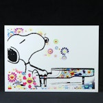 Death NYC Pop Art Graphic Print of Snoopy Playing Piano